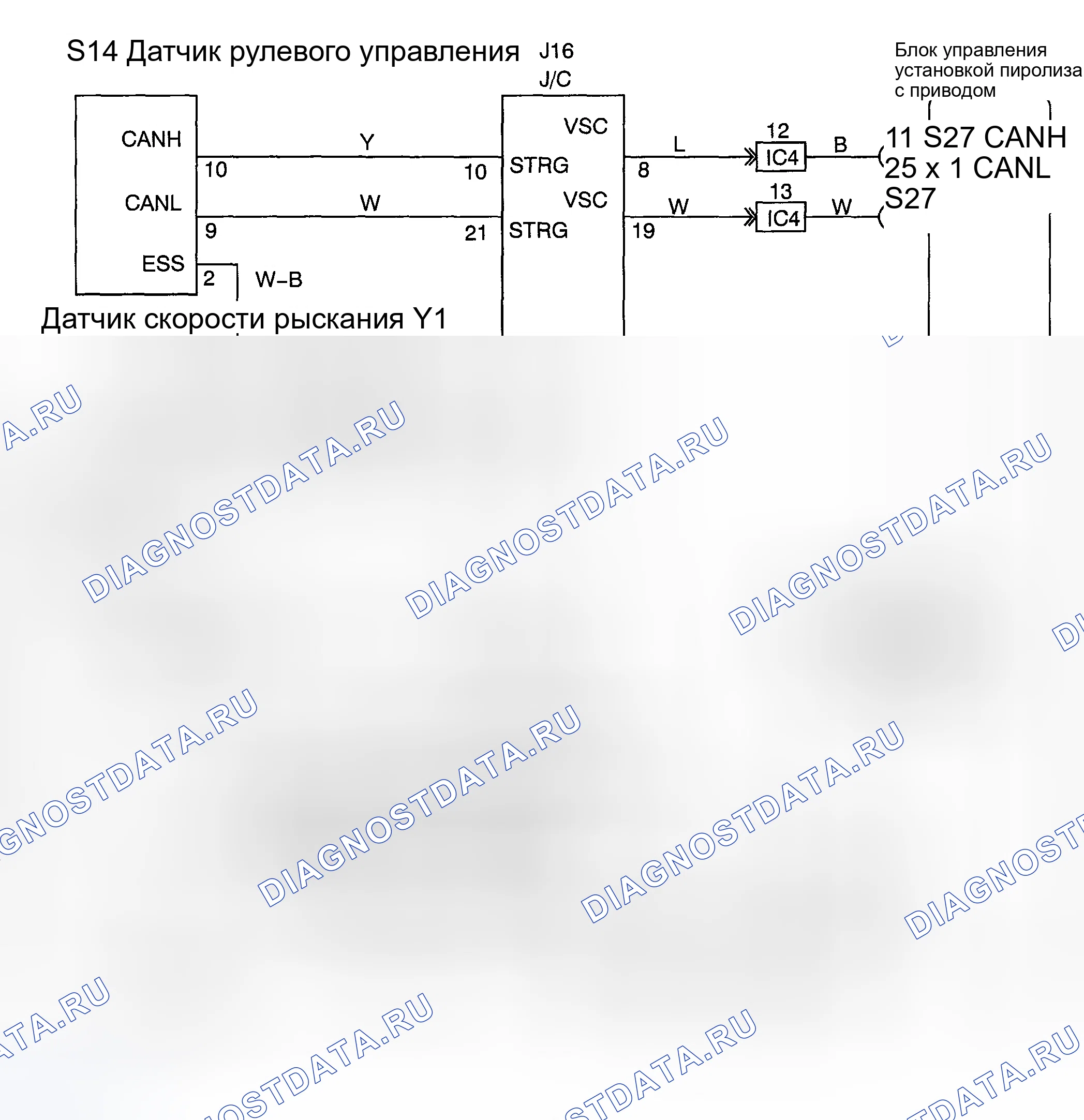Рис. 133: электросхема. Toyota Highlander I рестайлинг