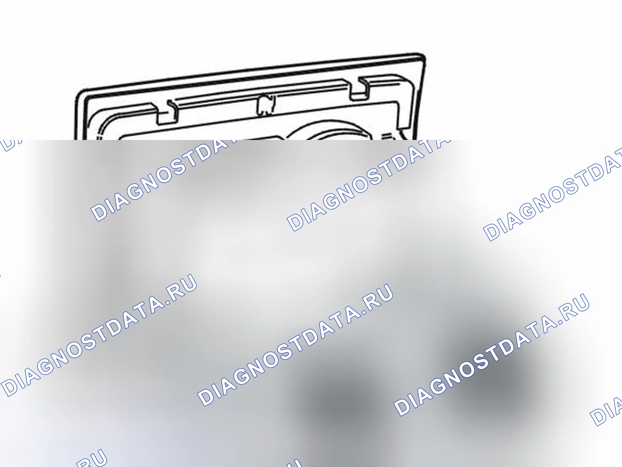 Рис. 84: Снятие нижней секции держателя кружки. Volvo S40 I рестайлинг