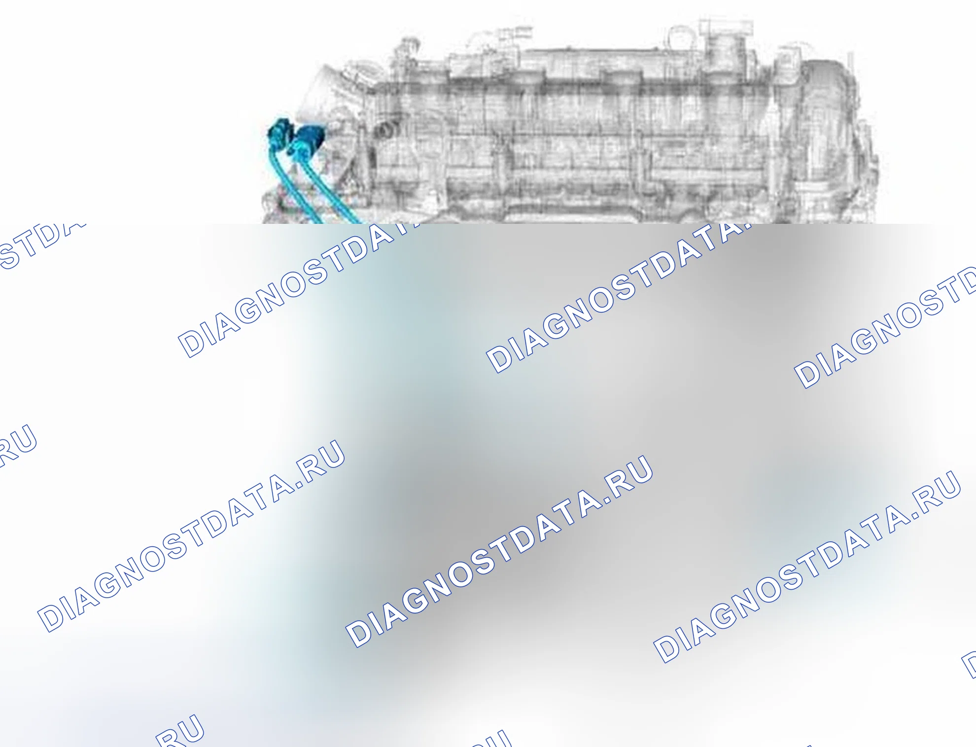 Рис. 37: Расположение датчиков правого двигателя - 2.5L. Ford Escape III