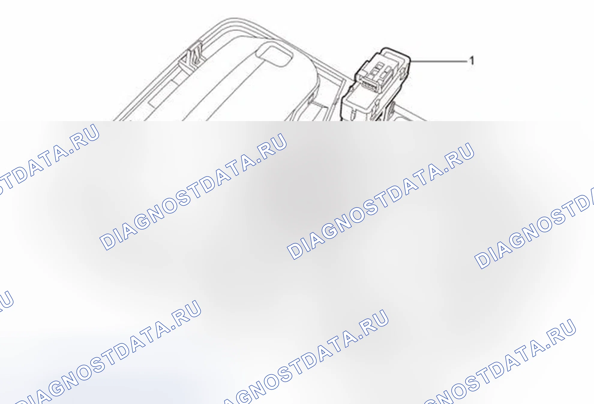 Рис. 26: Замена заднего окна внутри переключателя Sunshade. Buick LaCrosse II рестайлинг
