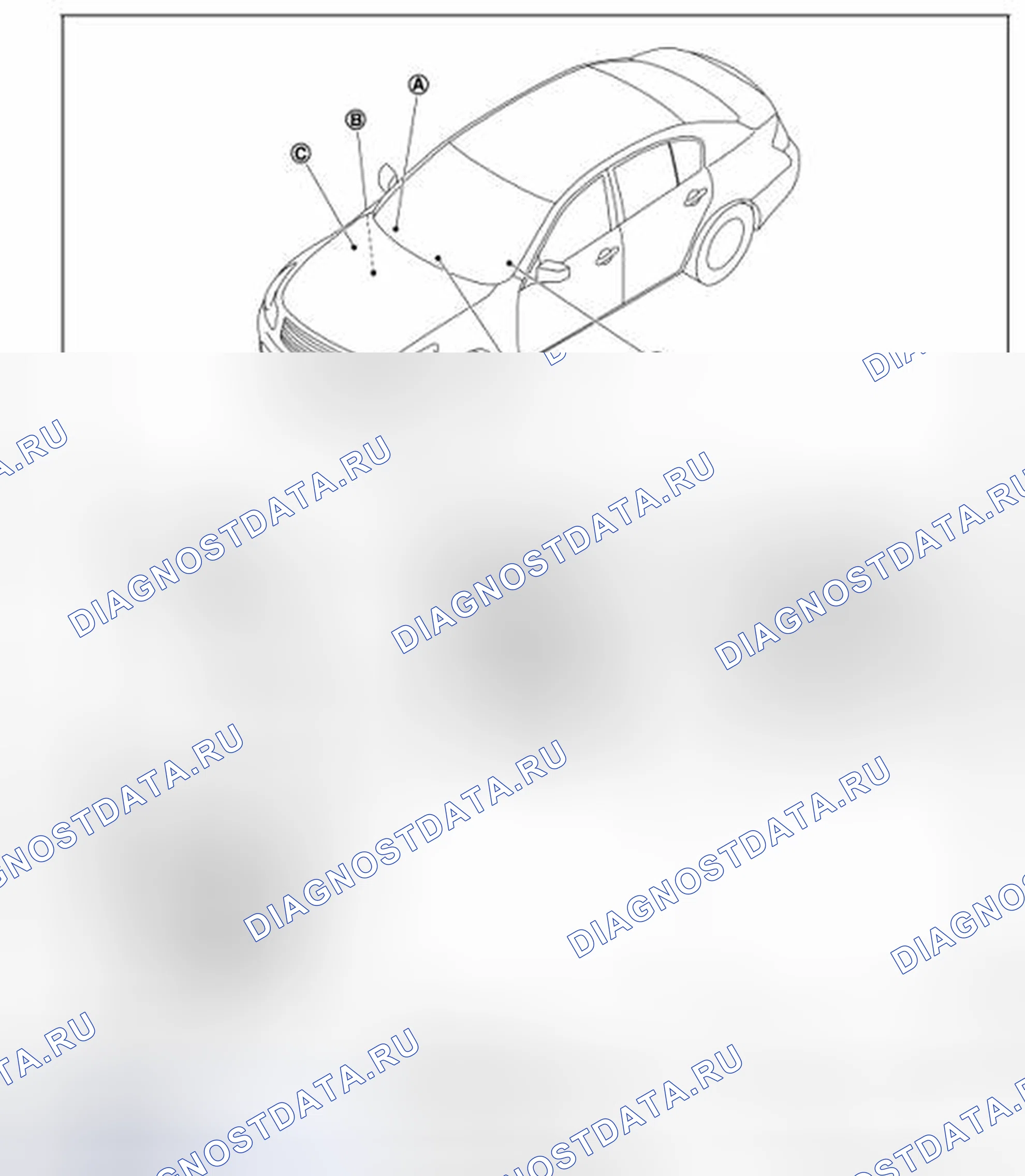 Рис. 63: Расположение компонентов. Infiniti G35 IV