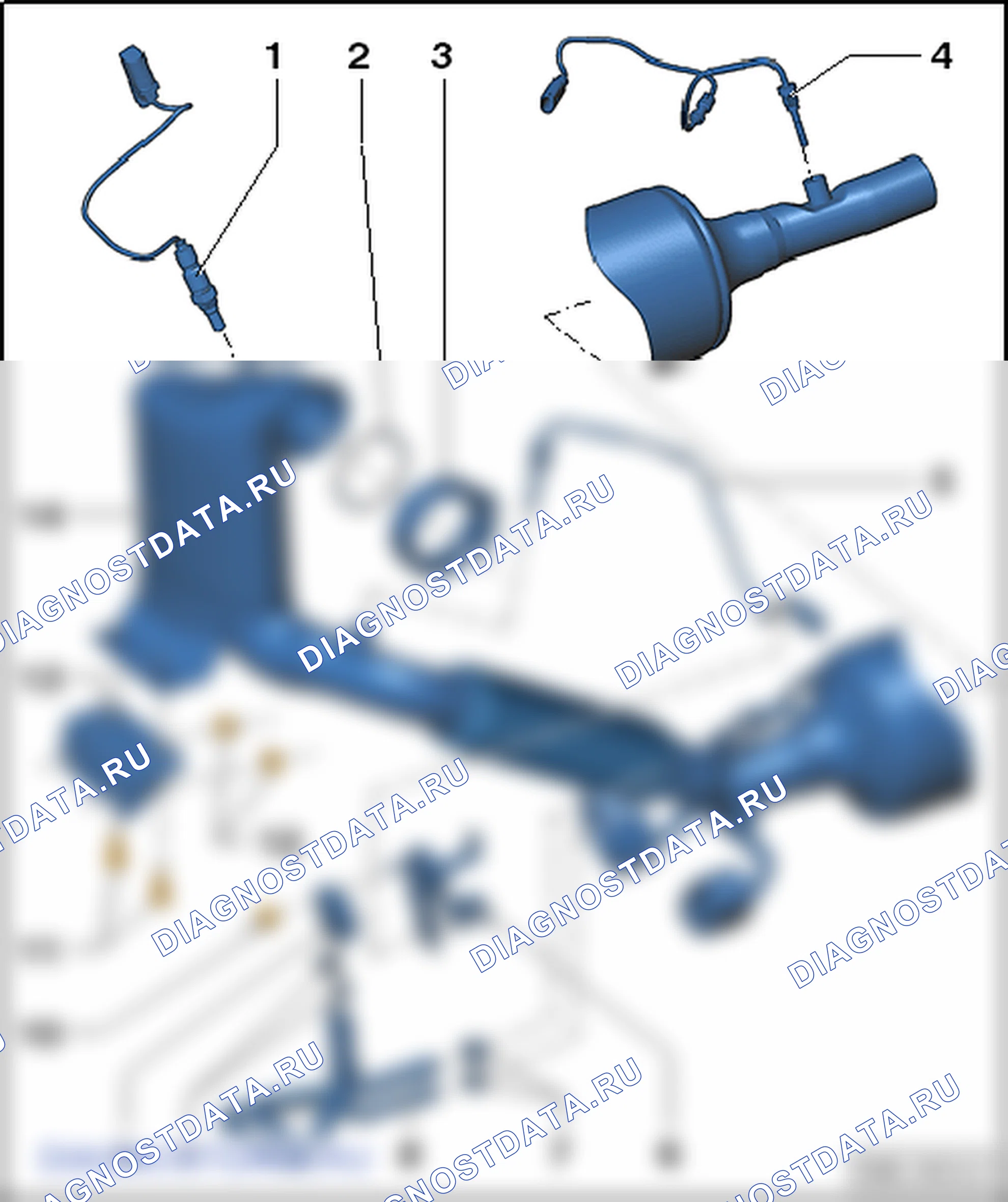 Система нейтрализации ОГ (4-цил. дизельный двигатель (1,6 л 4V, TDI Common Rail)). SEAT Altea I