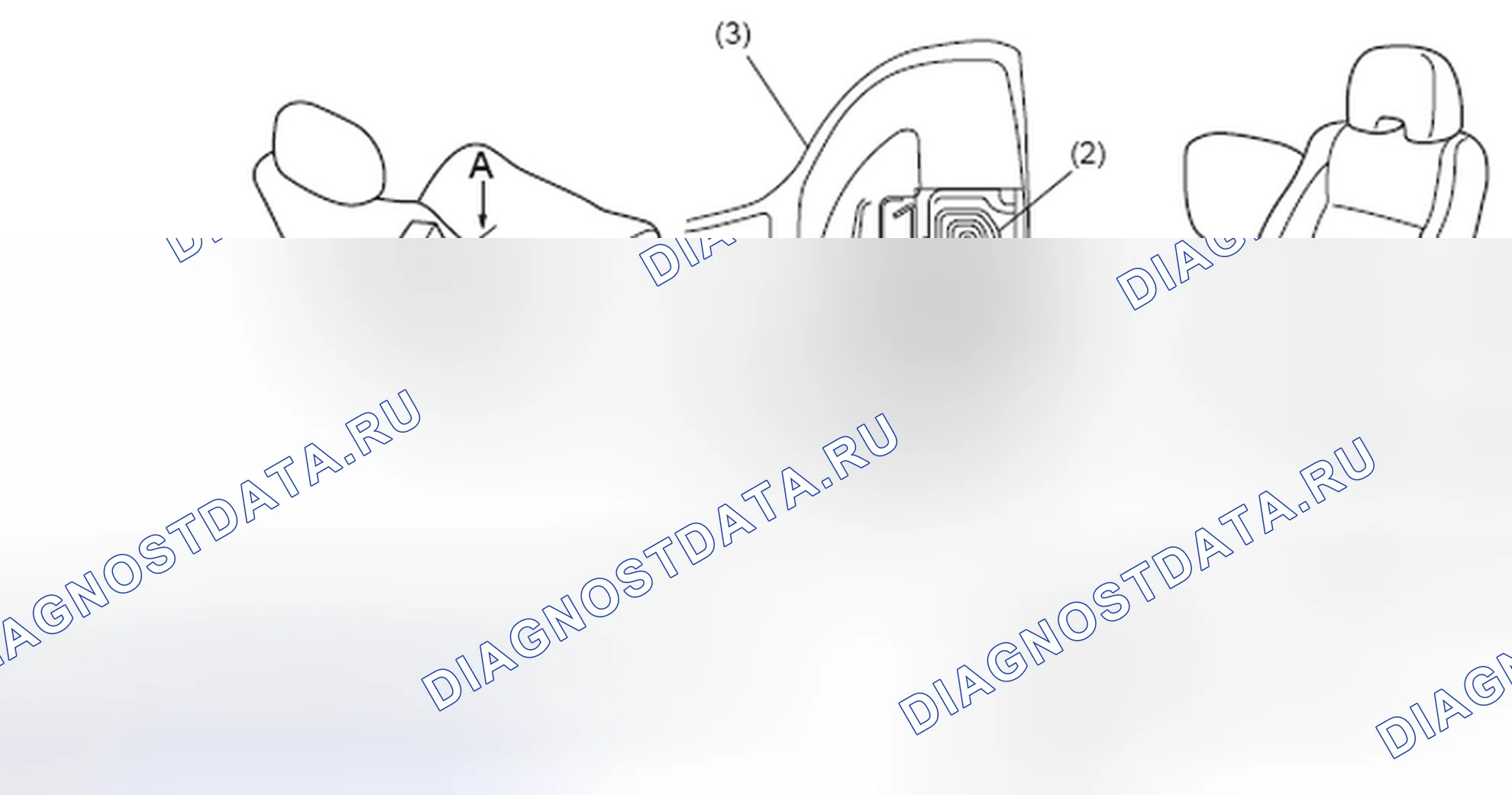 Рис. 12: МОДУЛЬ БОКОВОЙ ПОДУШКИ БЕЗОПАСНОСТИ. Subaru Legacy BM/BR рестайлинг