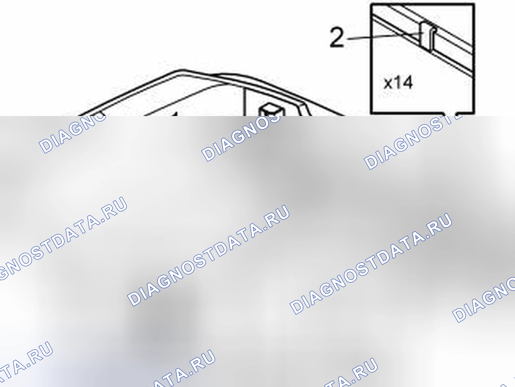 Рис. 25: Высвобождение уловителей и удаление пены. Volvo XC70 I рестайлинг