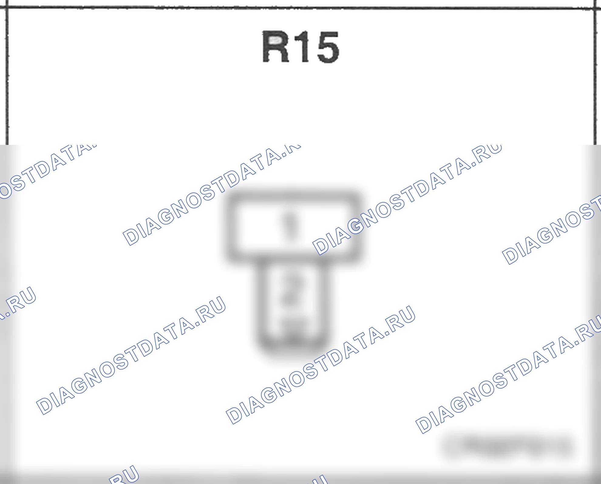 Распиновка разъёма R15 — заднего жгута. Hyundai H-1 A1
