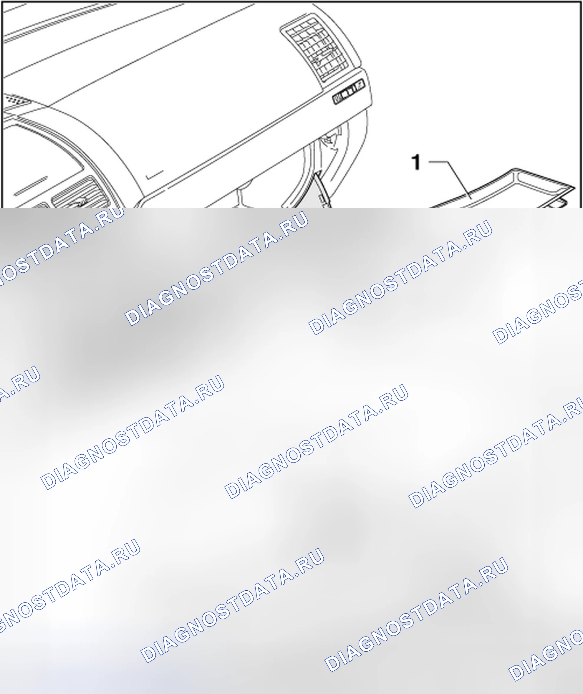 Рис. 49: ДВЕРЬ ПЕРЧАТОЧНОГО ОТДЕЛЕНИЯ. Volkswagen Touareg I