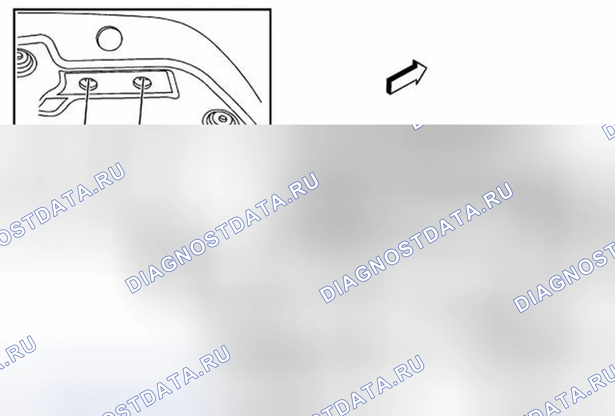 Рис. 49: Замена внутренней панели крышки заднего отсека. Buick LaCrosse II