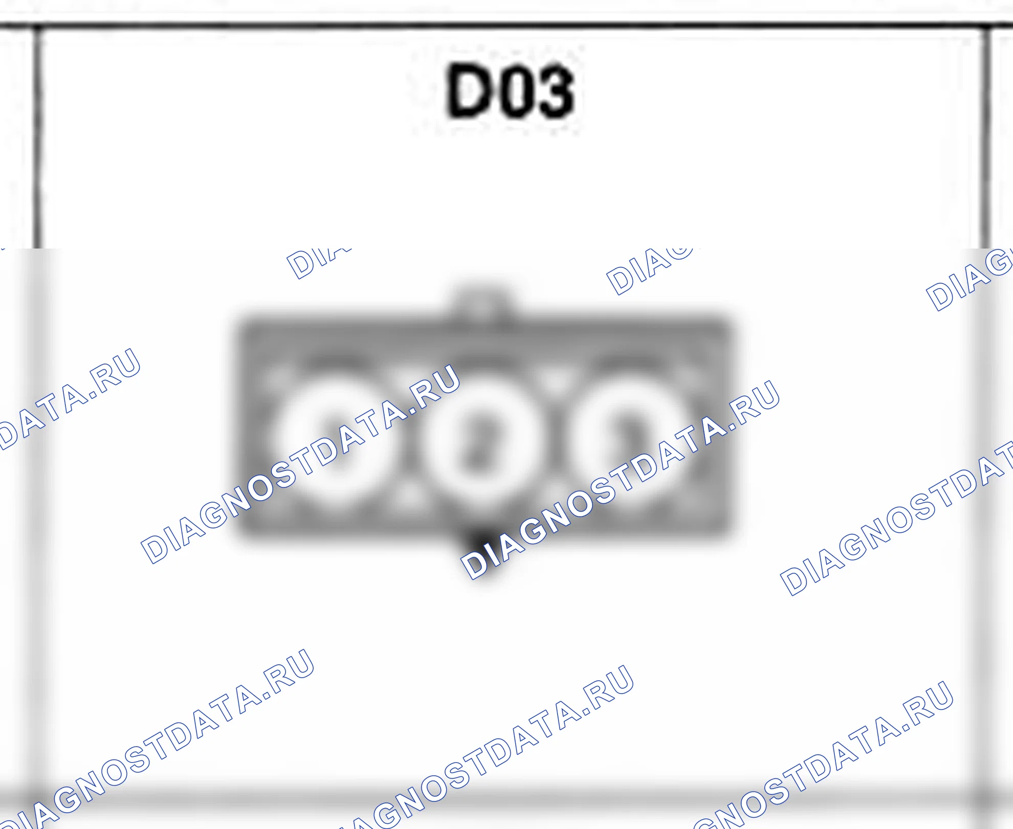 Распиновка разъёма D03 — дверного жгута. Hyundai H-1 A1