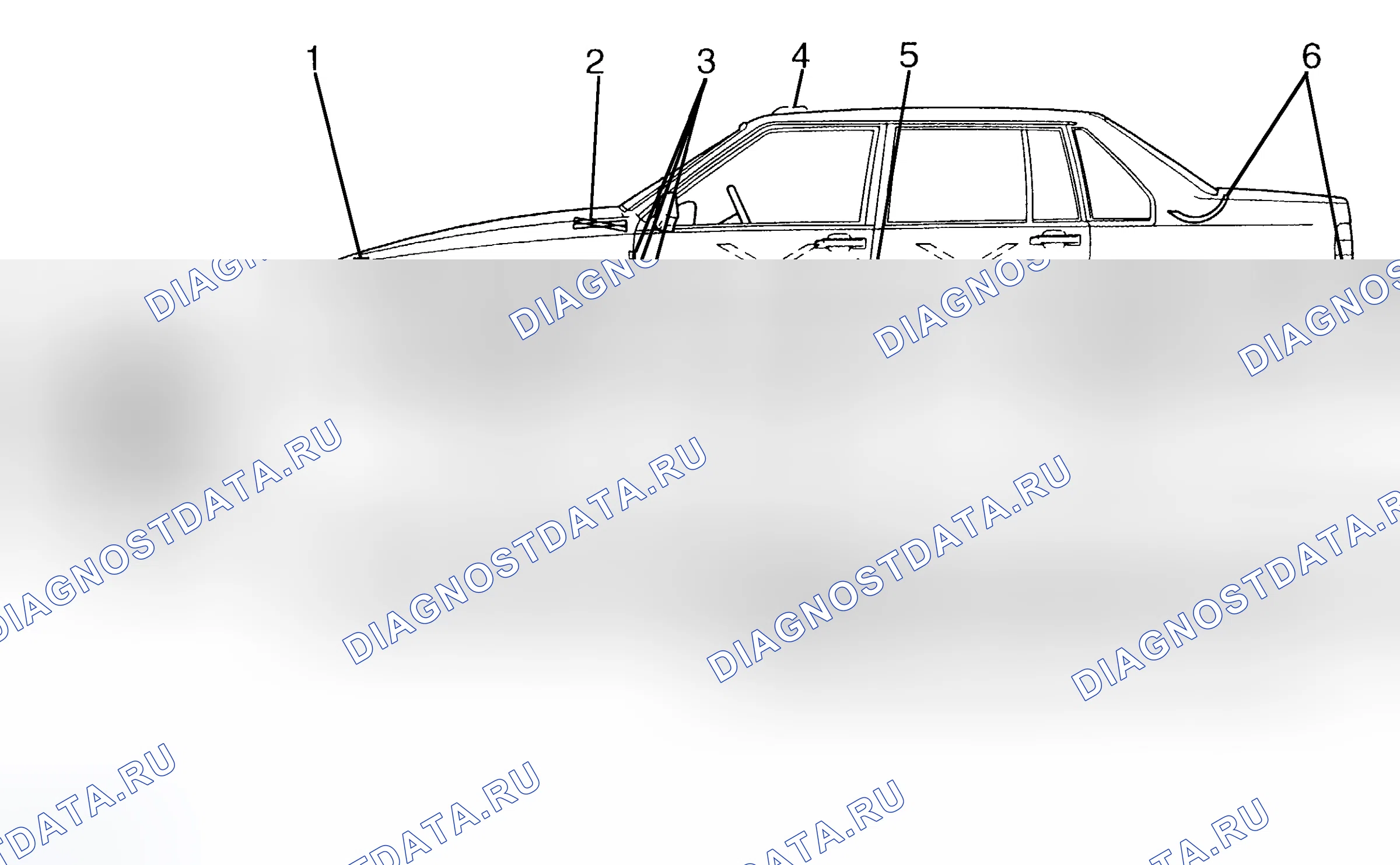 Рис. 4: ТОЧКИ СМАЗКИ КОРПУСА. Volvo 940 I