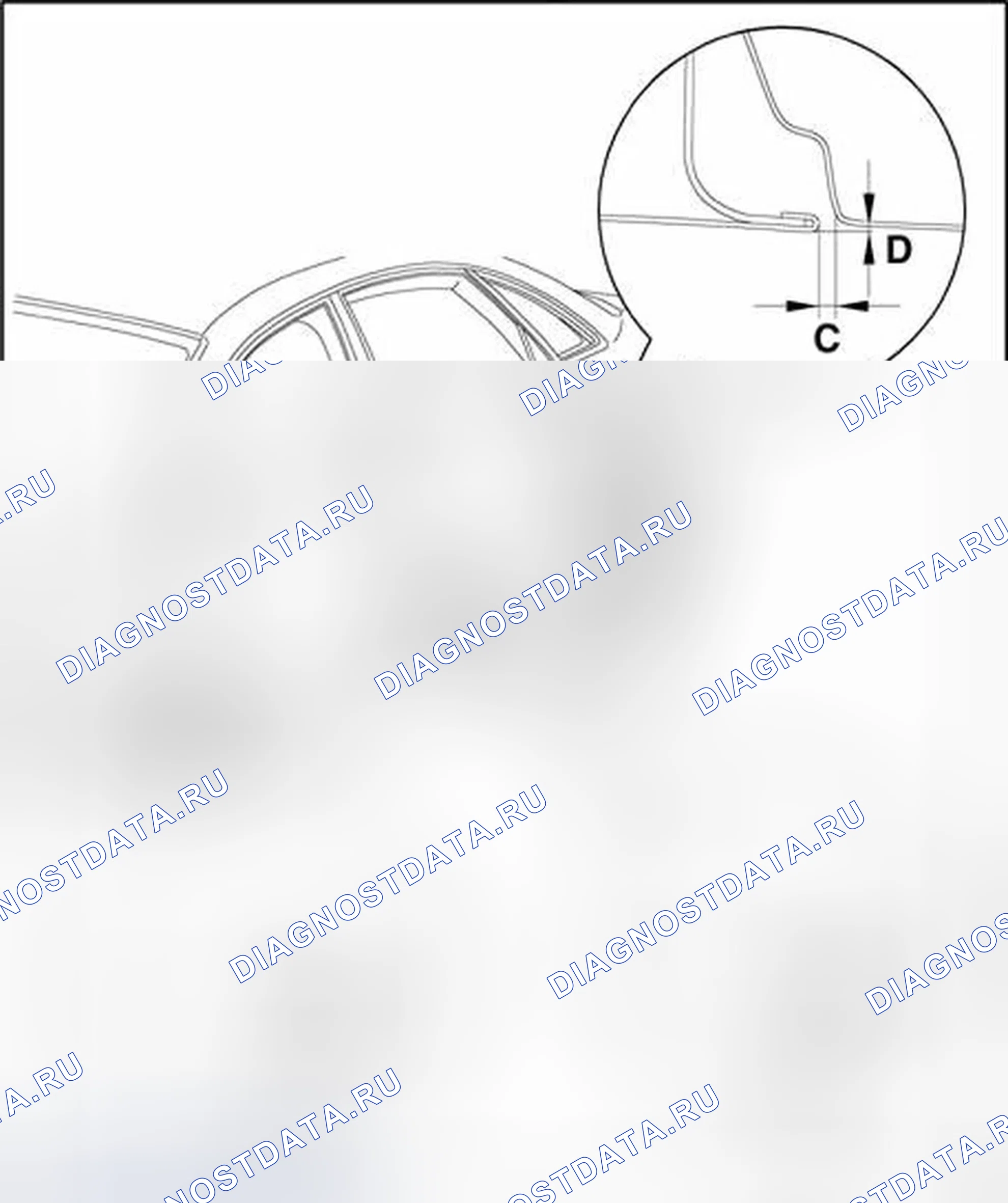 Рис. 88: Передняя дверь, регулировка. Audi A8 D3 рестайлинг 2