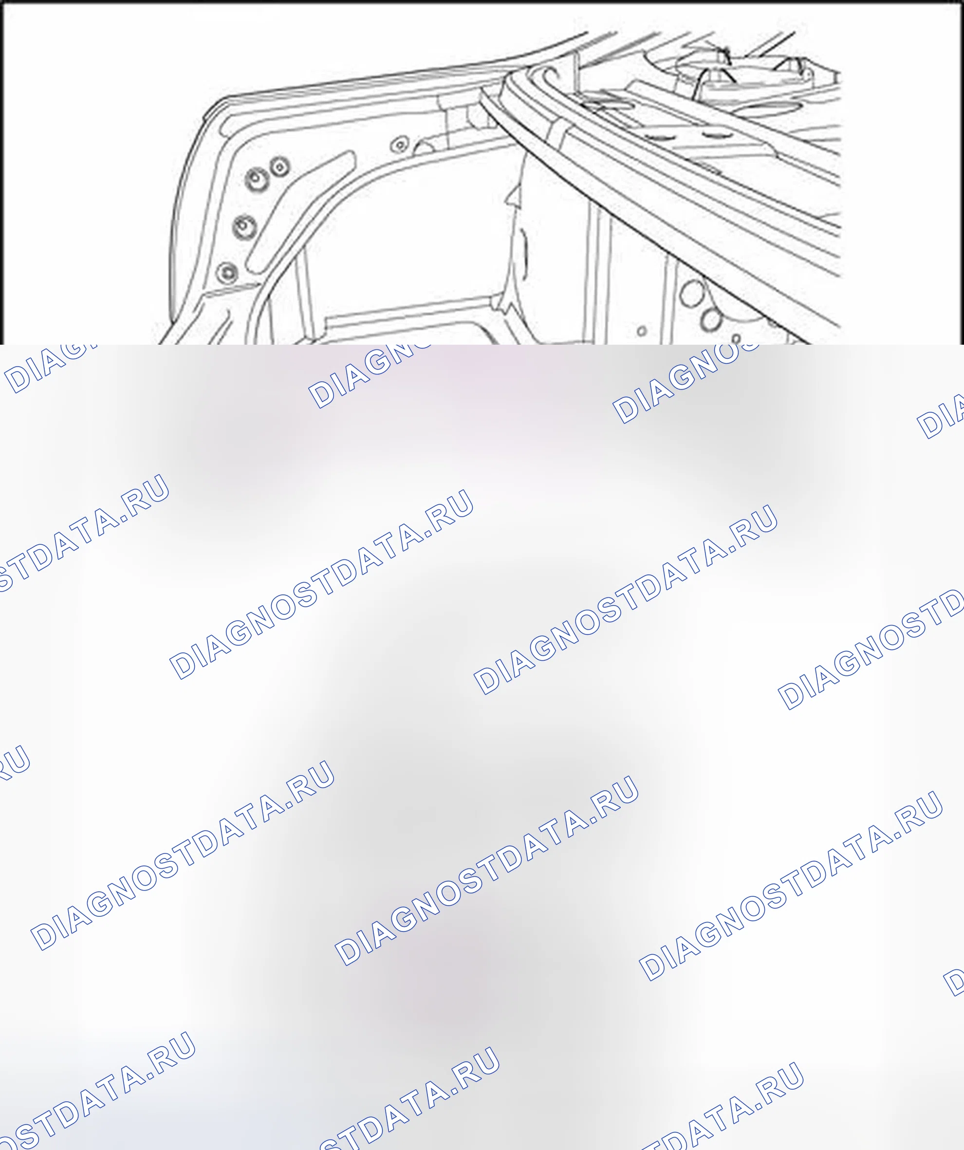 Рис. 71: Места резки. Audi A8 D3 рестайлинг