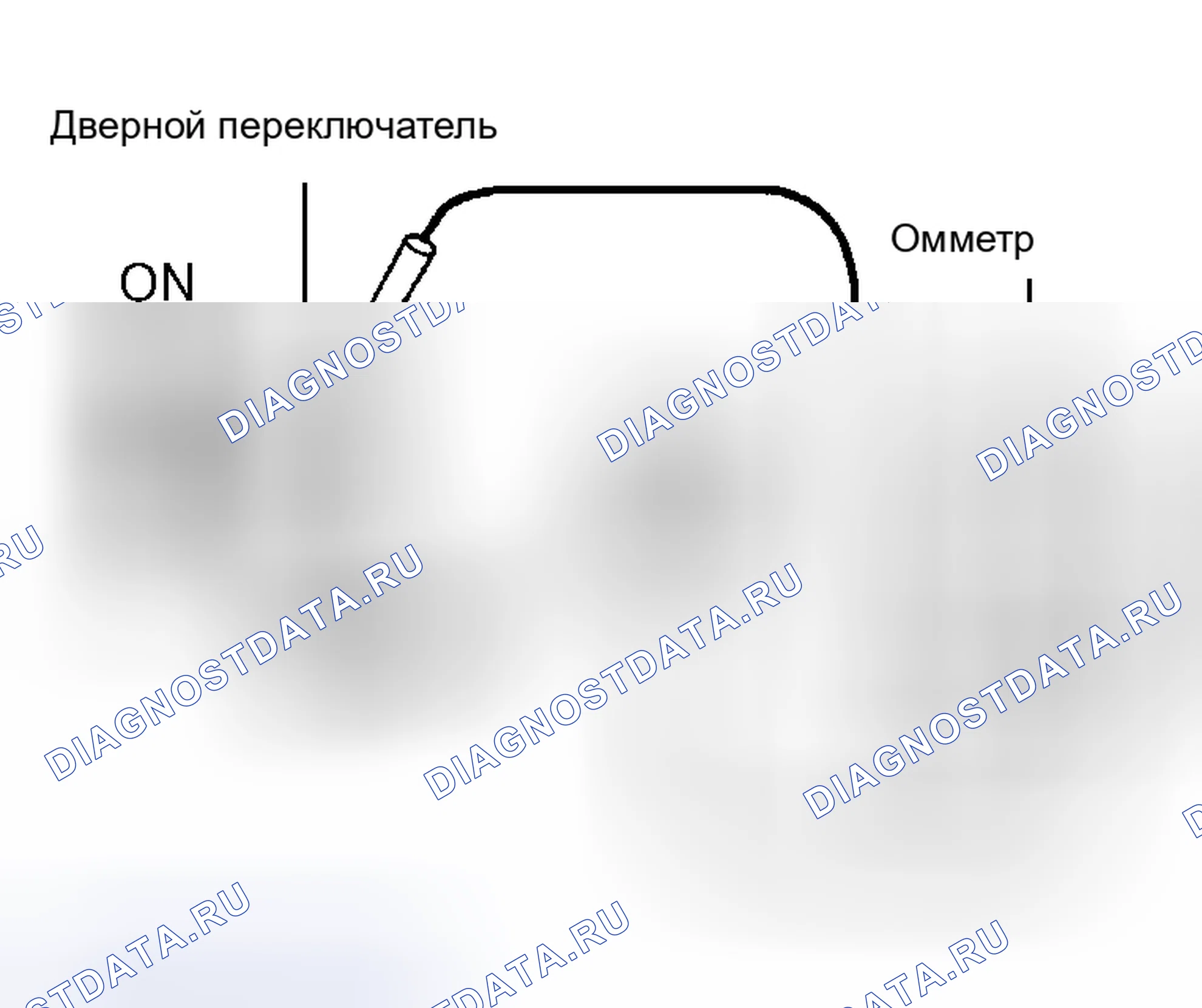 Рис. 67: Дверной переключатель. Toyota Sienna I