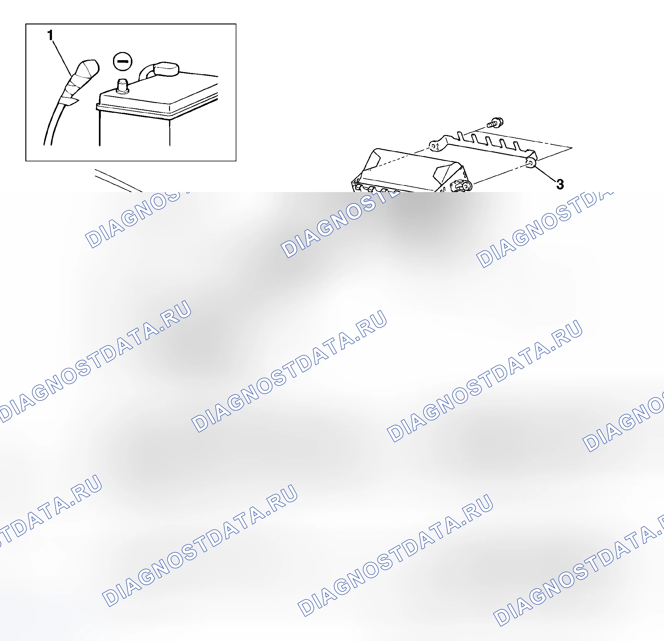 Рис. 344: < МОДУЛЬ ПОДУШКИ БЕЗОПАСНОСТИ (СО СТОРОНЫ ПЕРЕДНЕГО ПАССАЖИРА) >. Mitsubishi Endeavor I