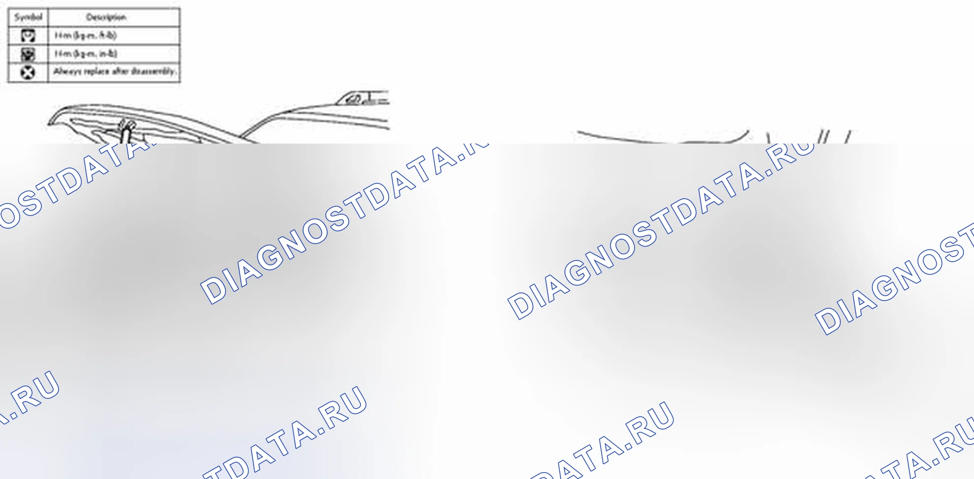Рис. 26: Демонтаж и монтаж капота в сборе. Honda Jazz AA I