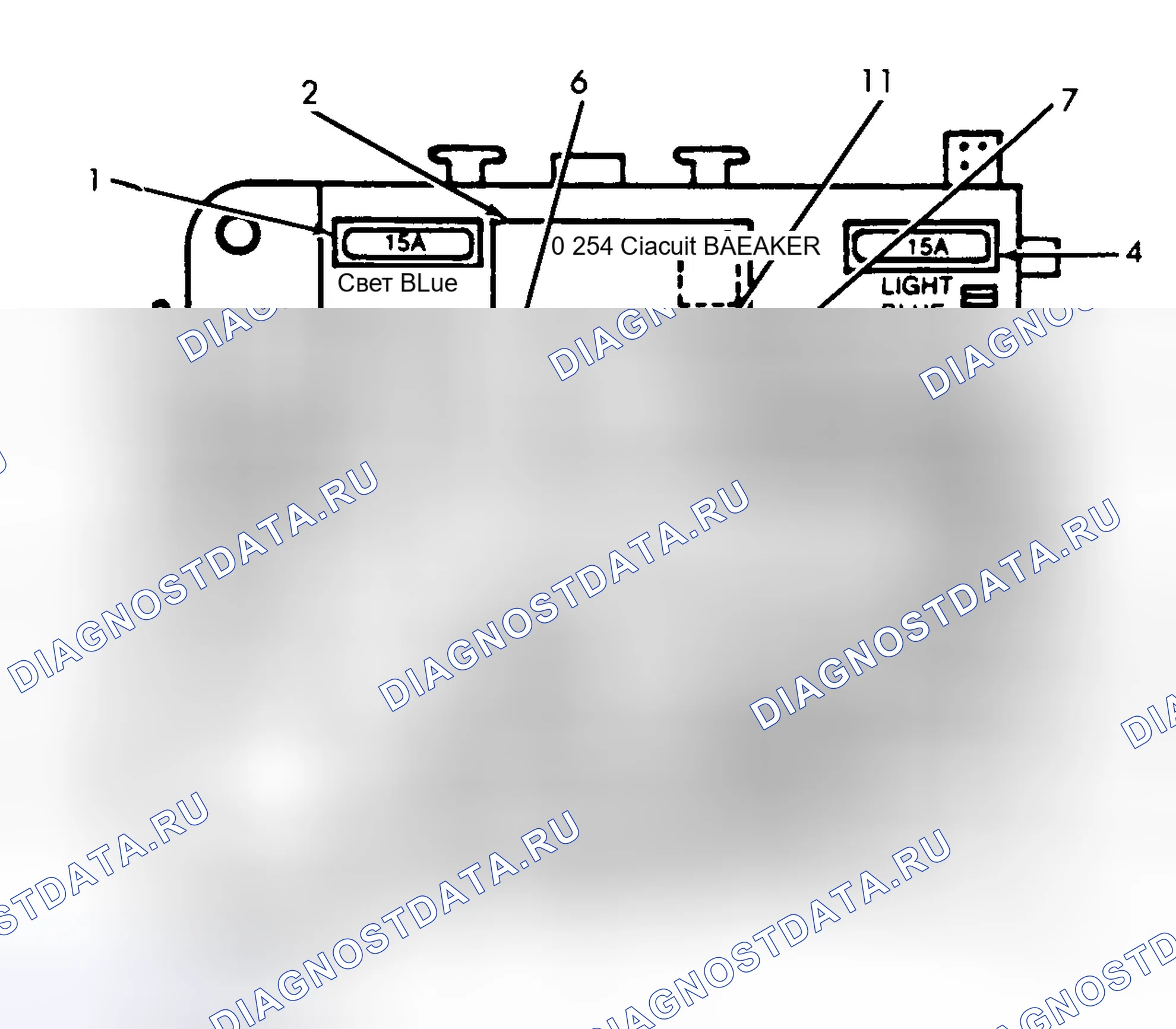 Рис. 4: ИДЕНТИФИКАЦИЯ ПАНЕЛИ ПРЕДОХРАНИТЕЛЕЙ (1983-92 LINCOLN TOWN CAR). Mazda Familia BF