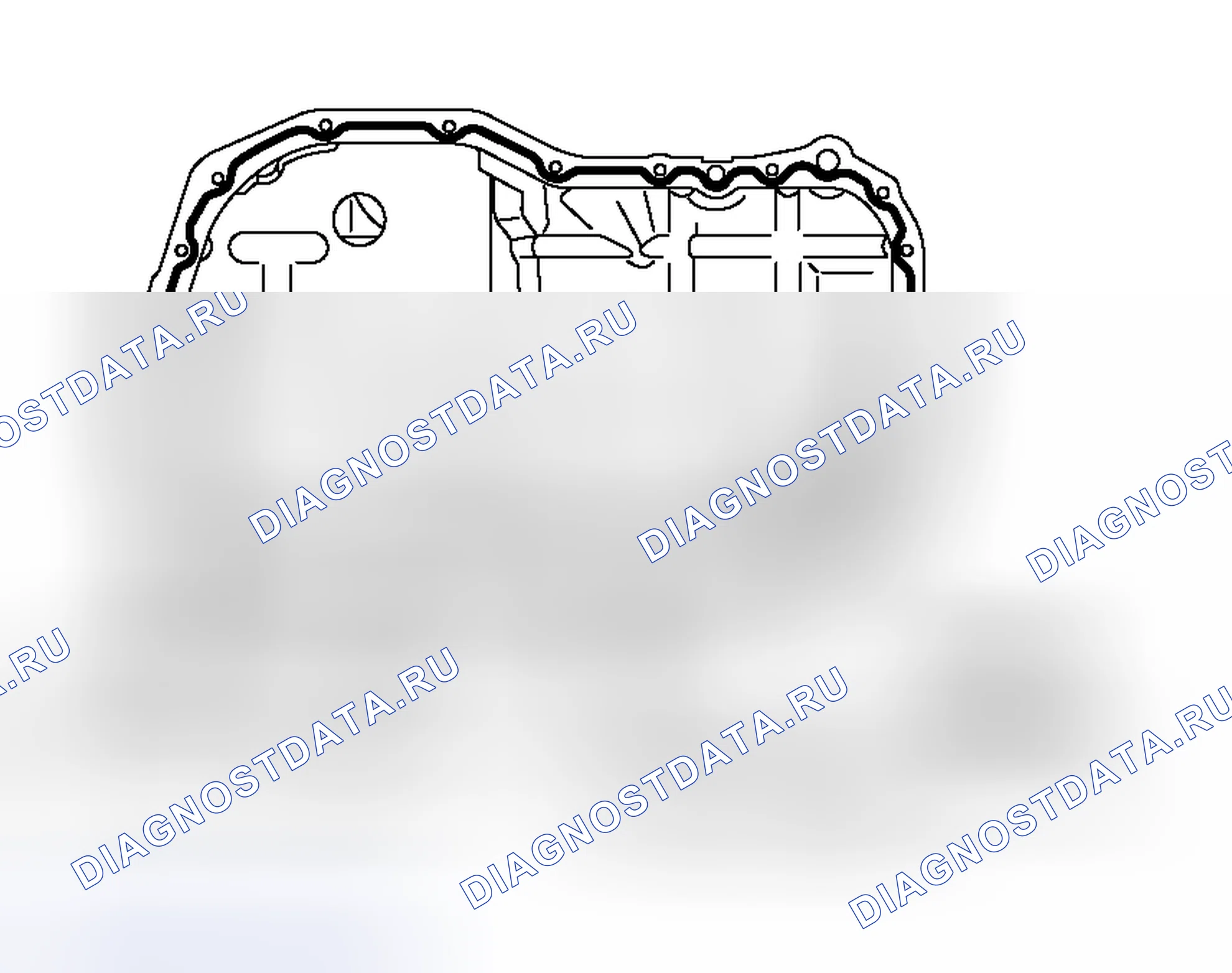 Рис. 43: >> A <<УСТАНОВКА МАСЛЯНОГО ПОДДОНА ДВИГАТЕЛЯ. Honda Freed+ I