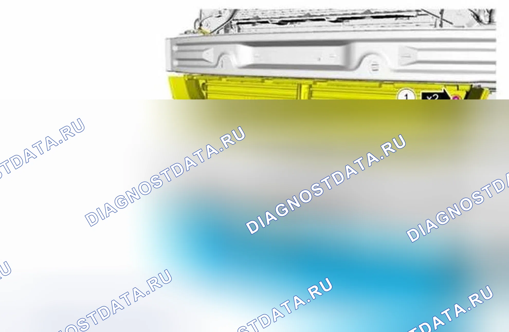 Рис. 9: Демонтаж. Ford Edge I рестайлинг