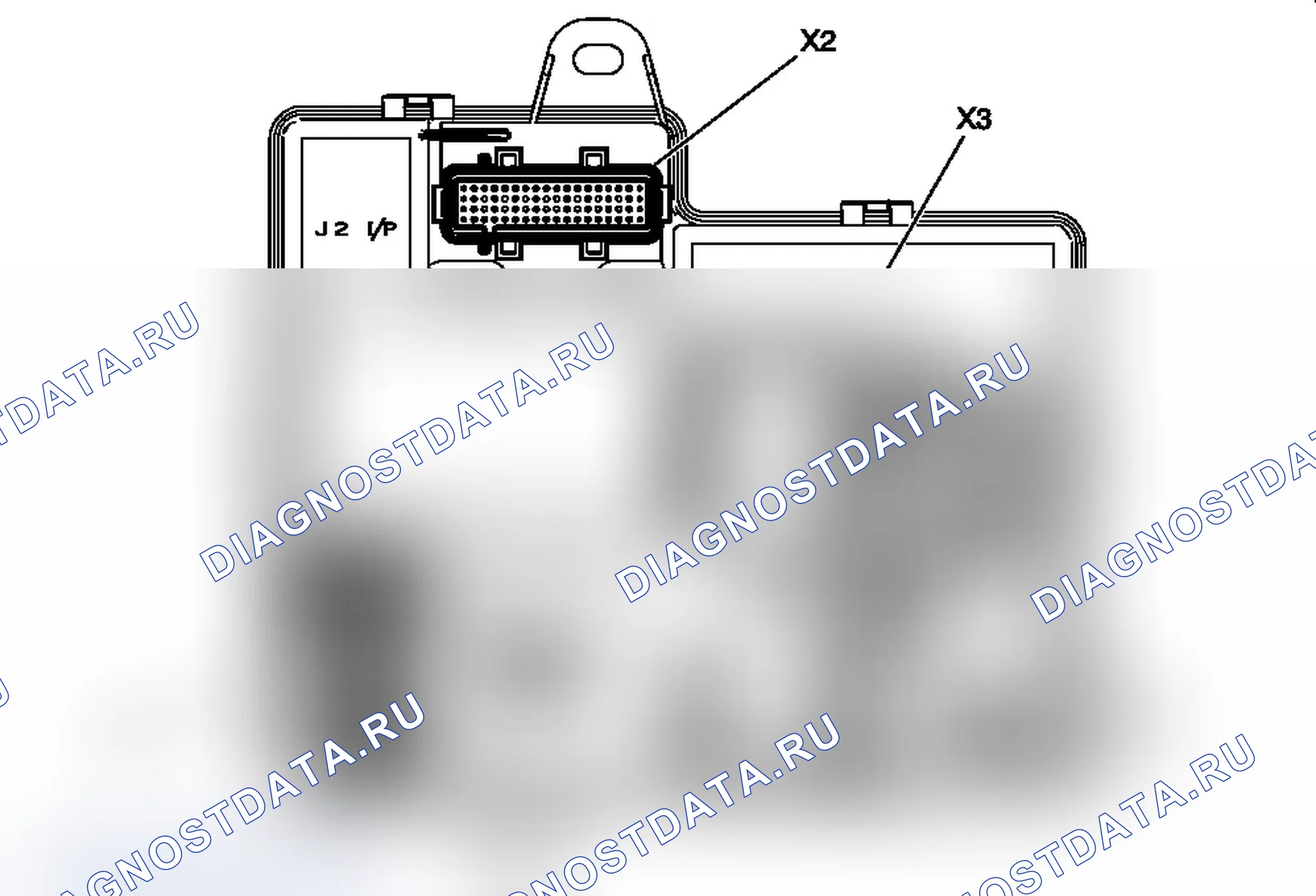 Рис. 9: Модуль управления кузовом (BCM) Вид сверху. Chevrolet Malibu VIII
