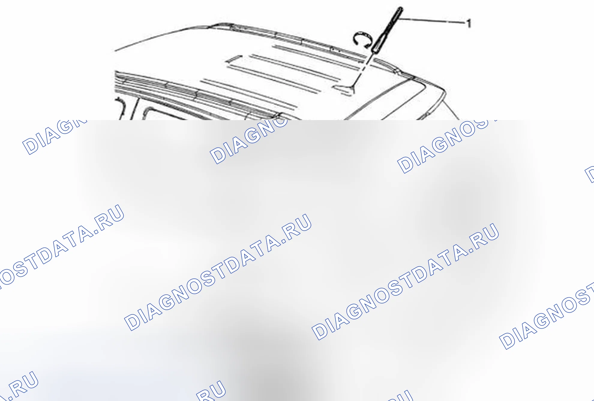 Рис. 40: Замена радиоантенны. Buick Encore I