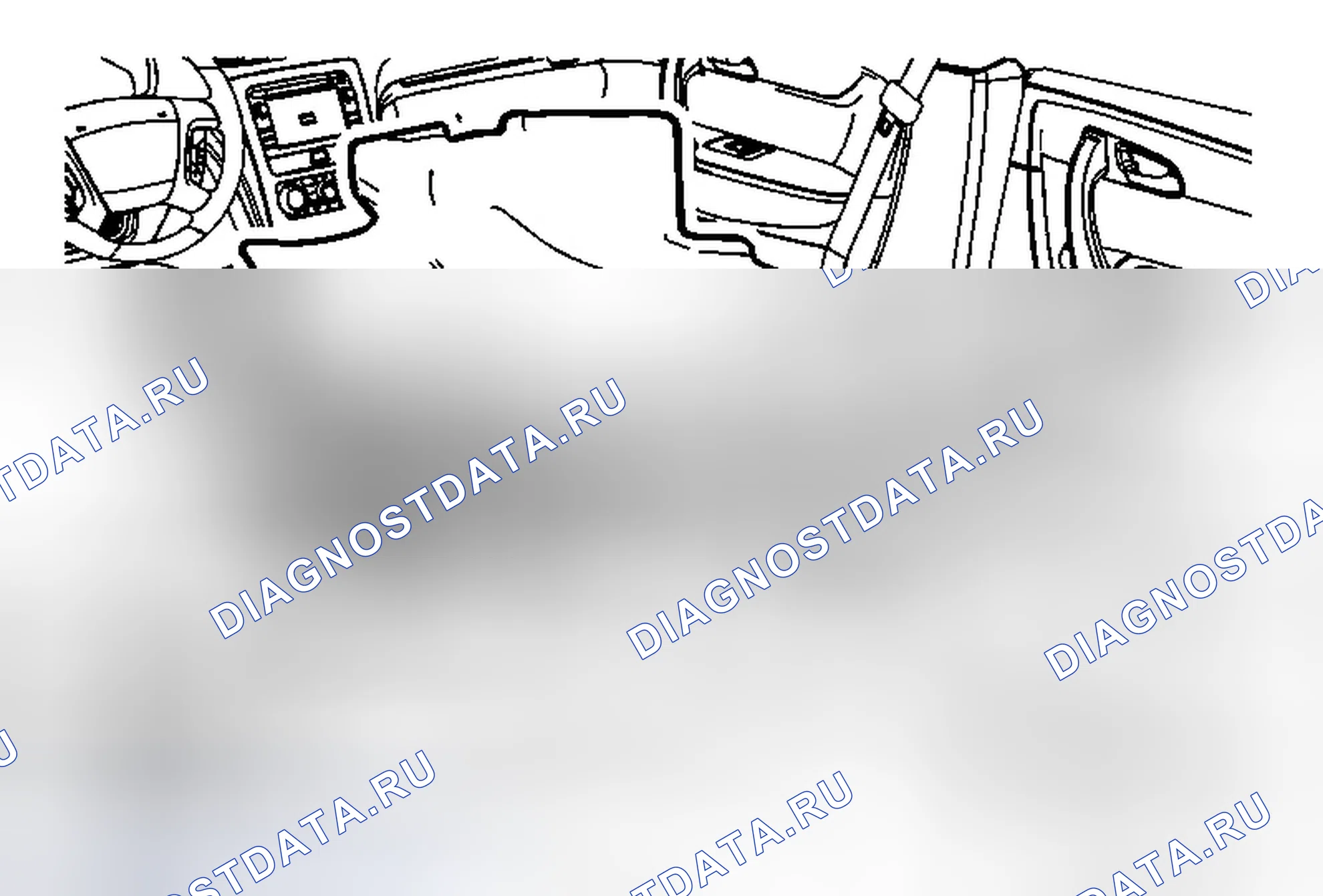 Рис. 2: Замена ковра передней панели пола - правая сторона. GMC Acadia I рестайлинг