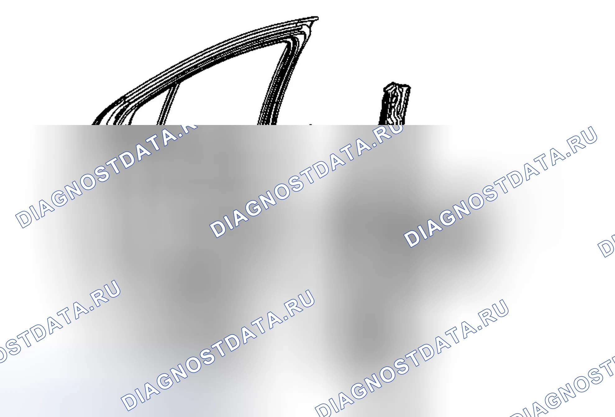 Рис. 16: Замена двигателя регулятора окна задней стороны двери. Chevrolet Volt I