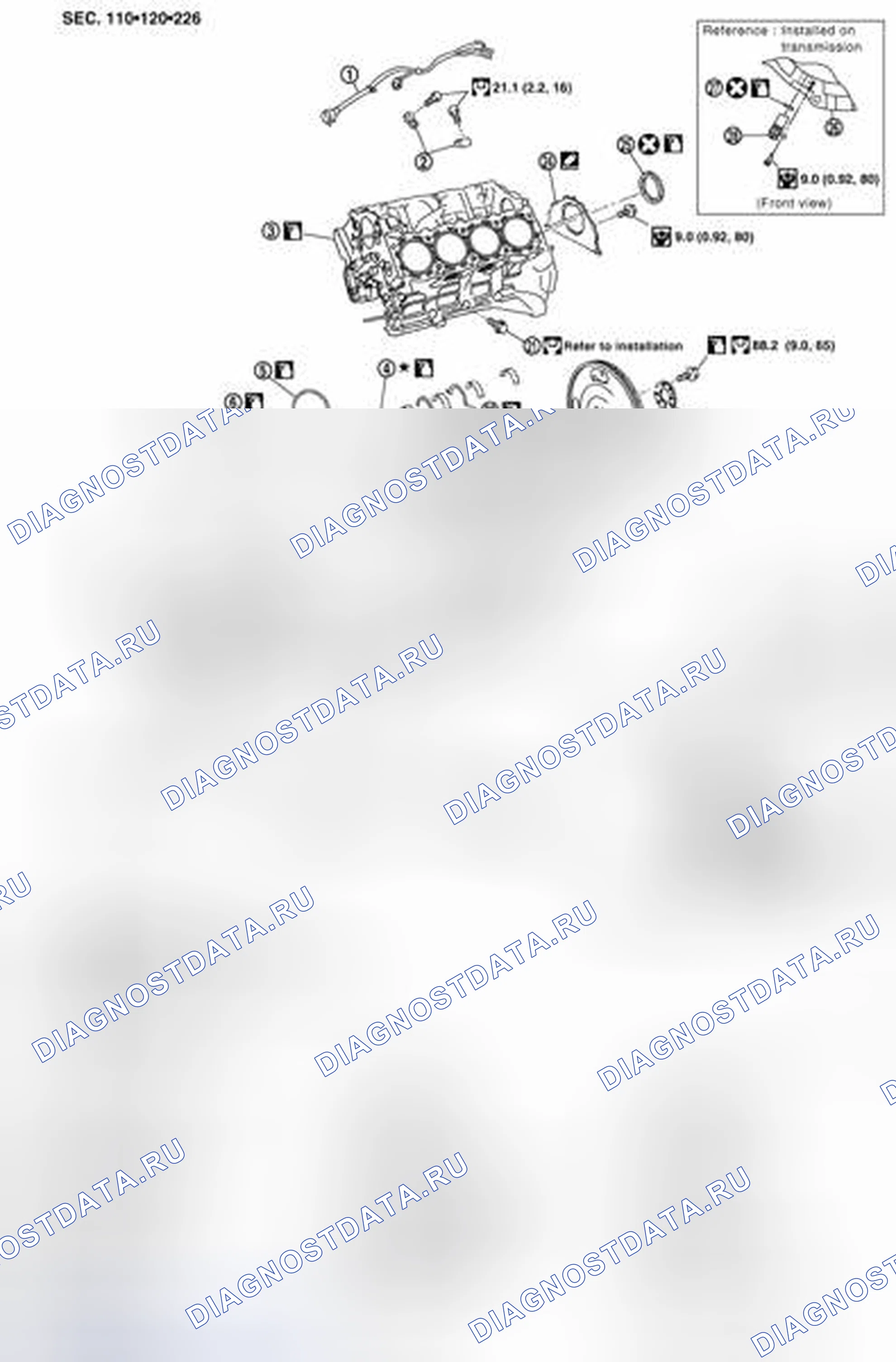 Рис. 58: Разнесенный вид. Honda Today I