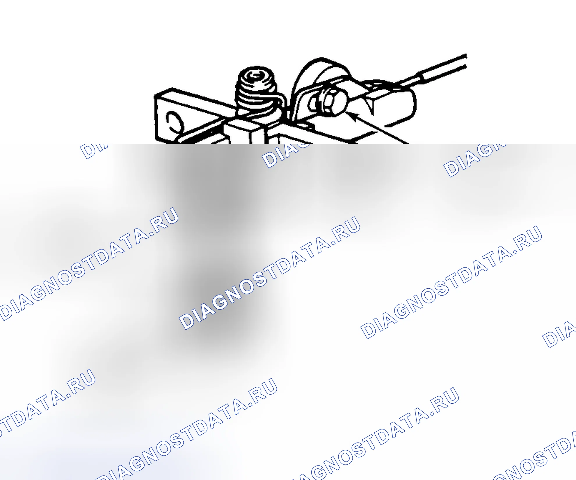 Рис. 2: КАБЕЛЬ БЛОКИРОВКИ ПАРКОВКИ. Audi Cabriolet I