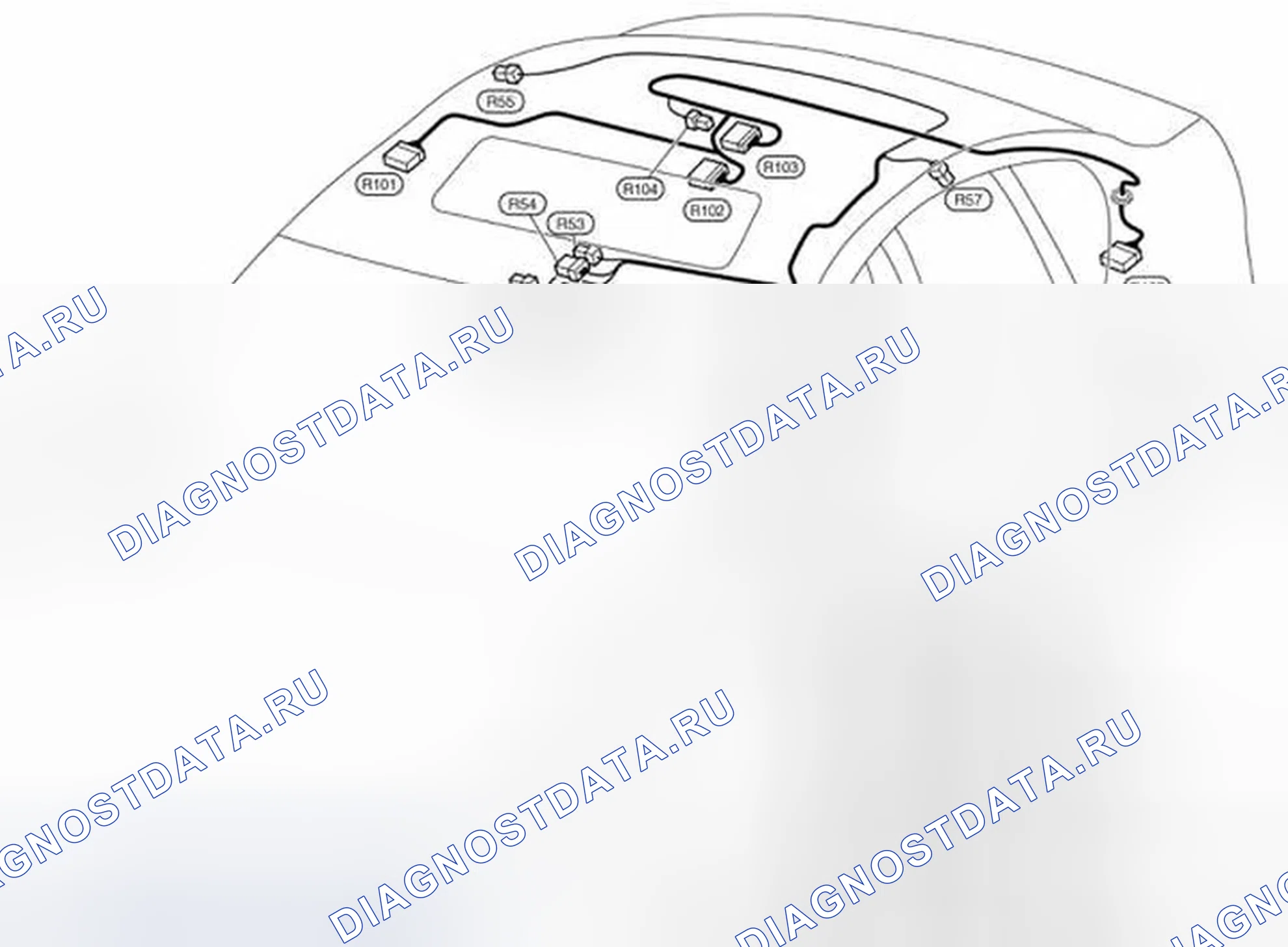 Рис. 42: ЖГУТ КОМНАТНЫХ ЛАМП. Infiniti M35 III рестайлинг