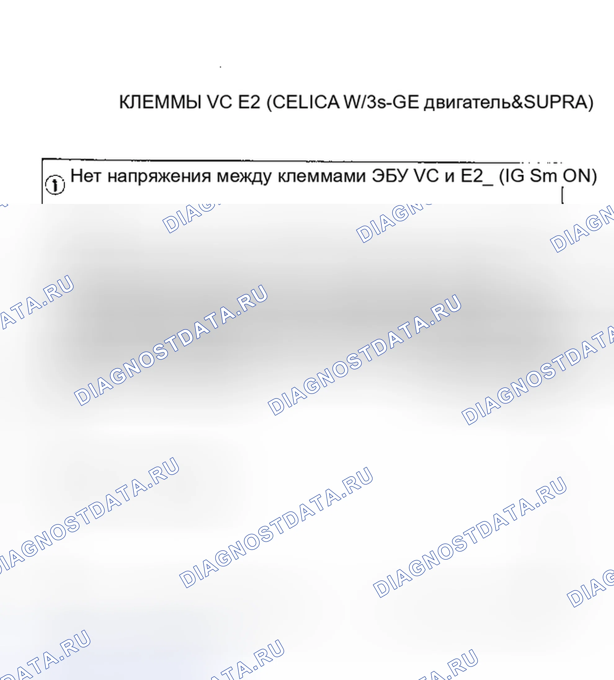 Рис. 101: Клеммы VC - E2 (W/3S-GE двигатель) (3 из 5). Toyota Celica T160