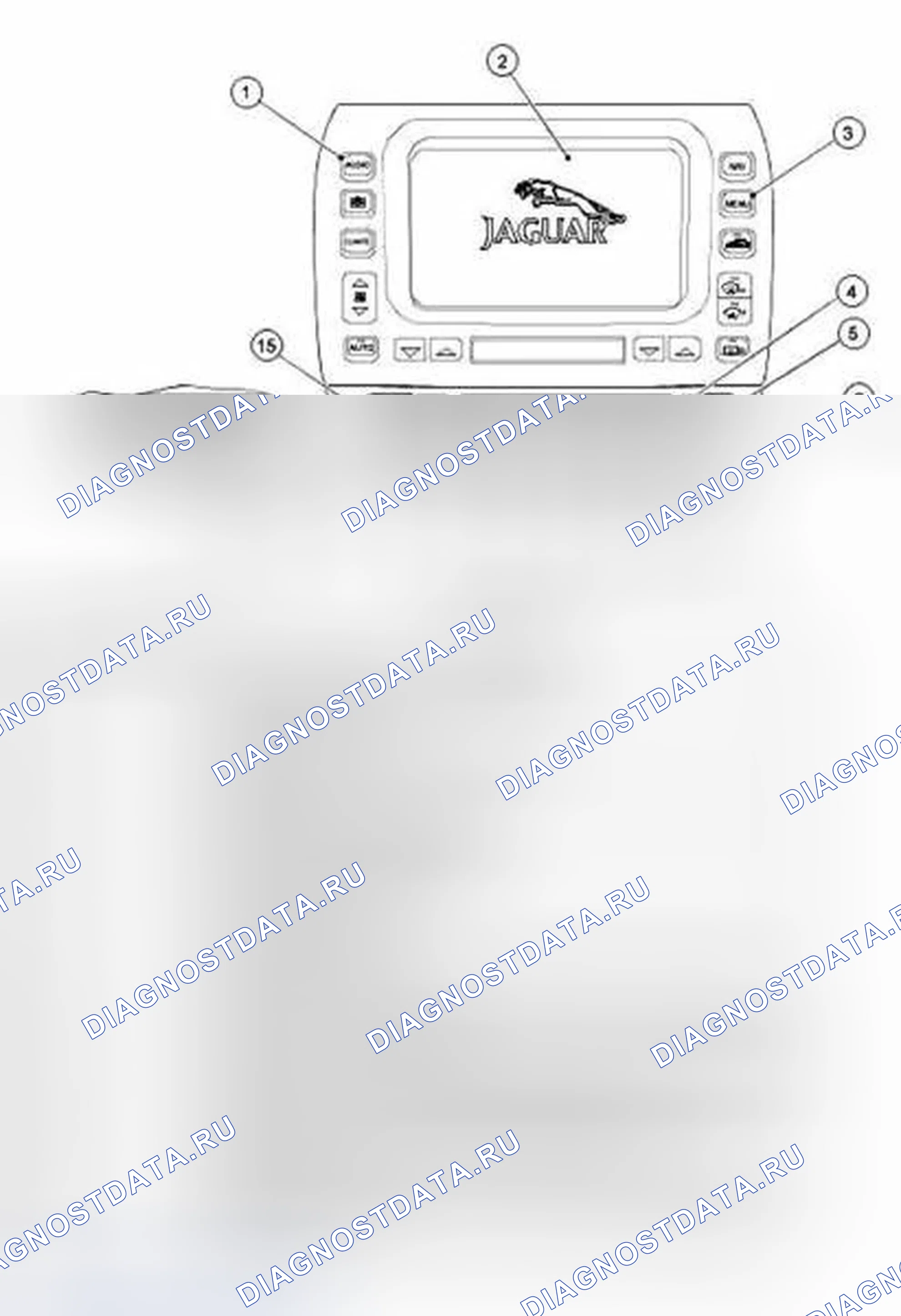 Рис. 4: Сенсорный экран CD / Md. Jaguar X-type I