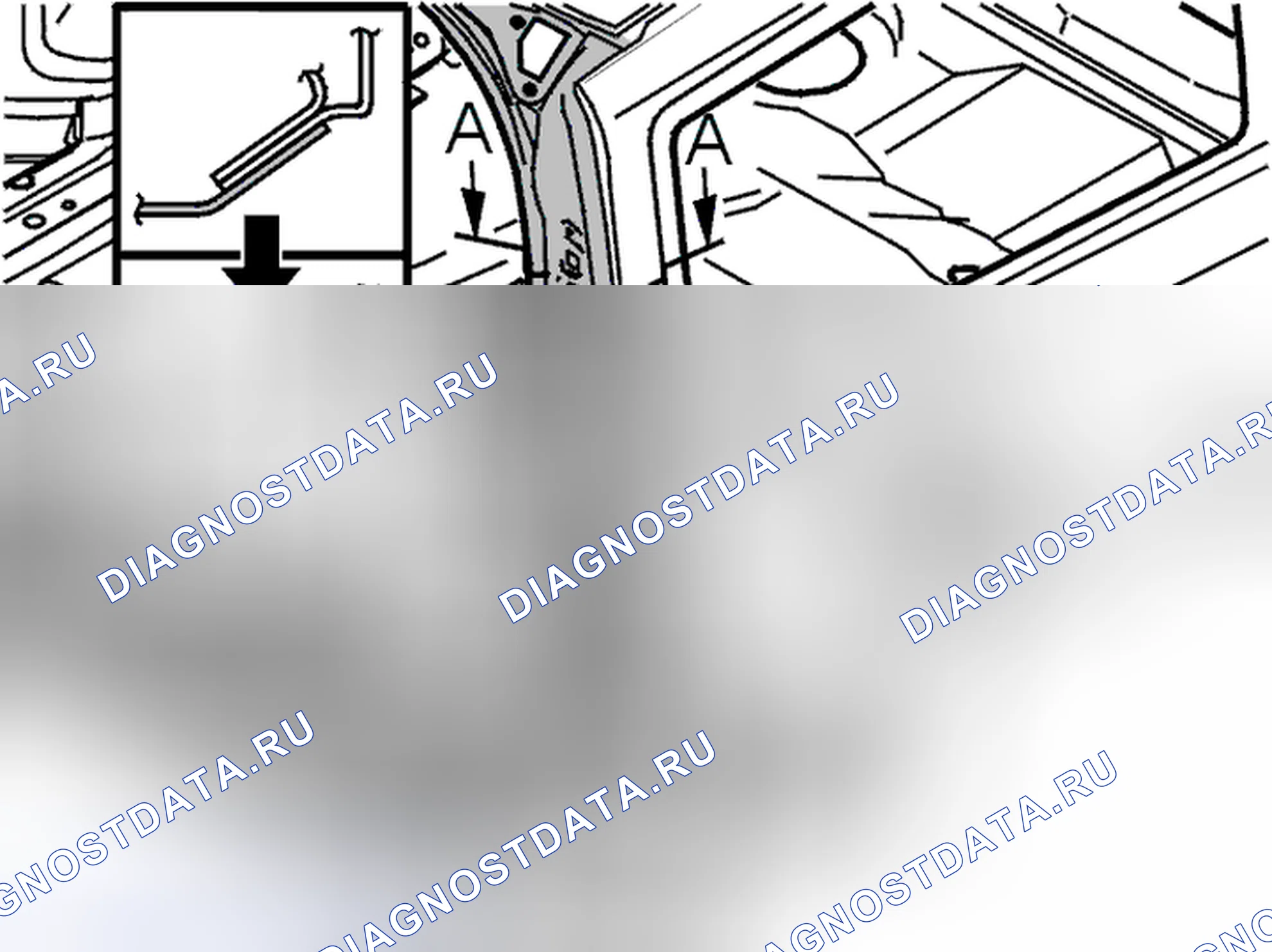 Рис. 487: Замена заднего крыла. Volvo V70 II