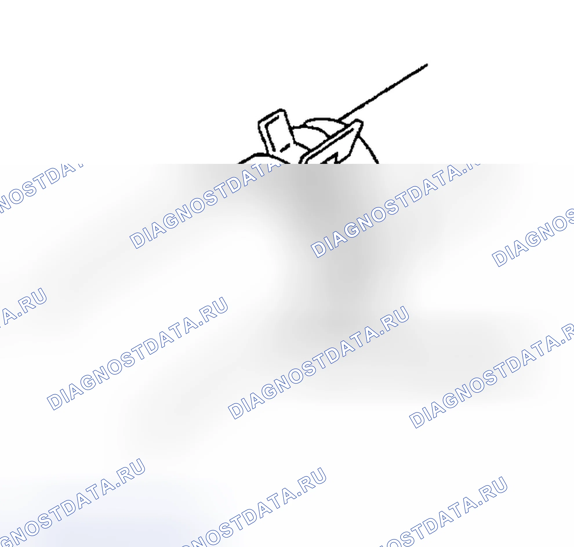 Рис. 206: <<A>> ОТСОЕДИНЕНИЕ ВЕРХНЕГО ШЛАНГА РАДИАТОРА/НИЖНЕГО ШЛАНГА РАДИАТОРА. Mazda MX-30 I