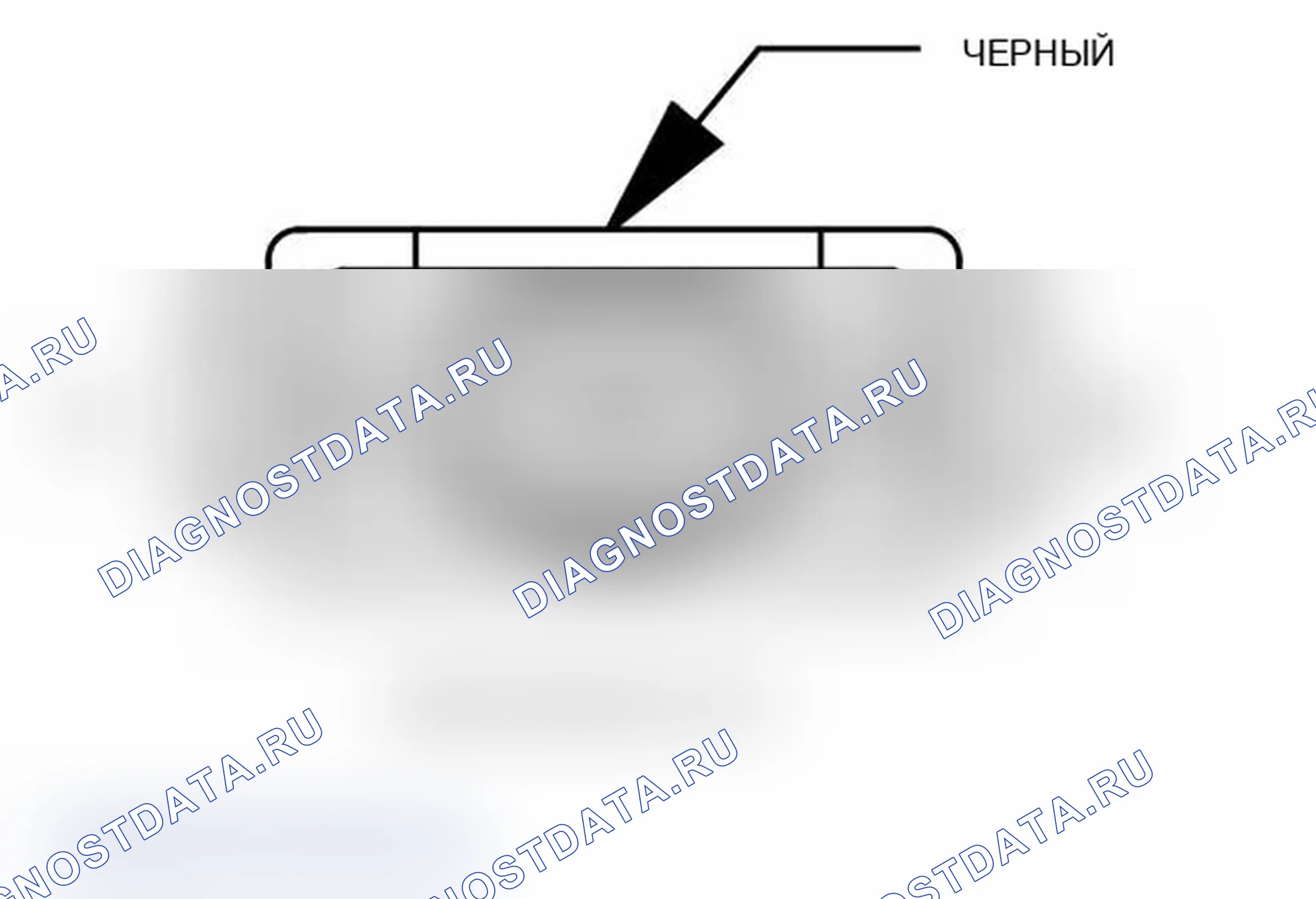 Рис. 121: Вид с торца разъема электромагнита рециркуляция отработавших газов. Chrysler Crossfire I final