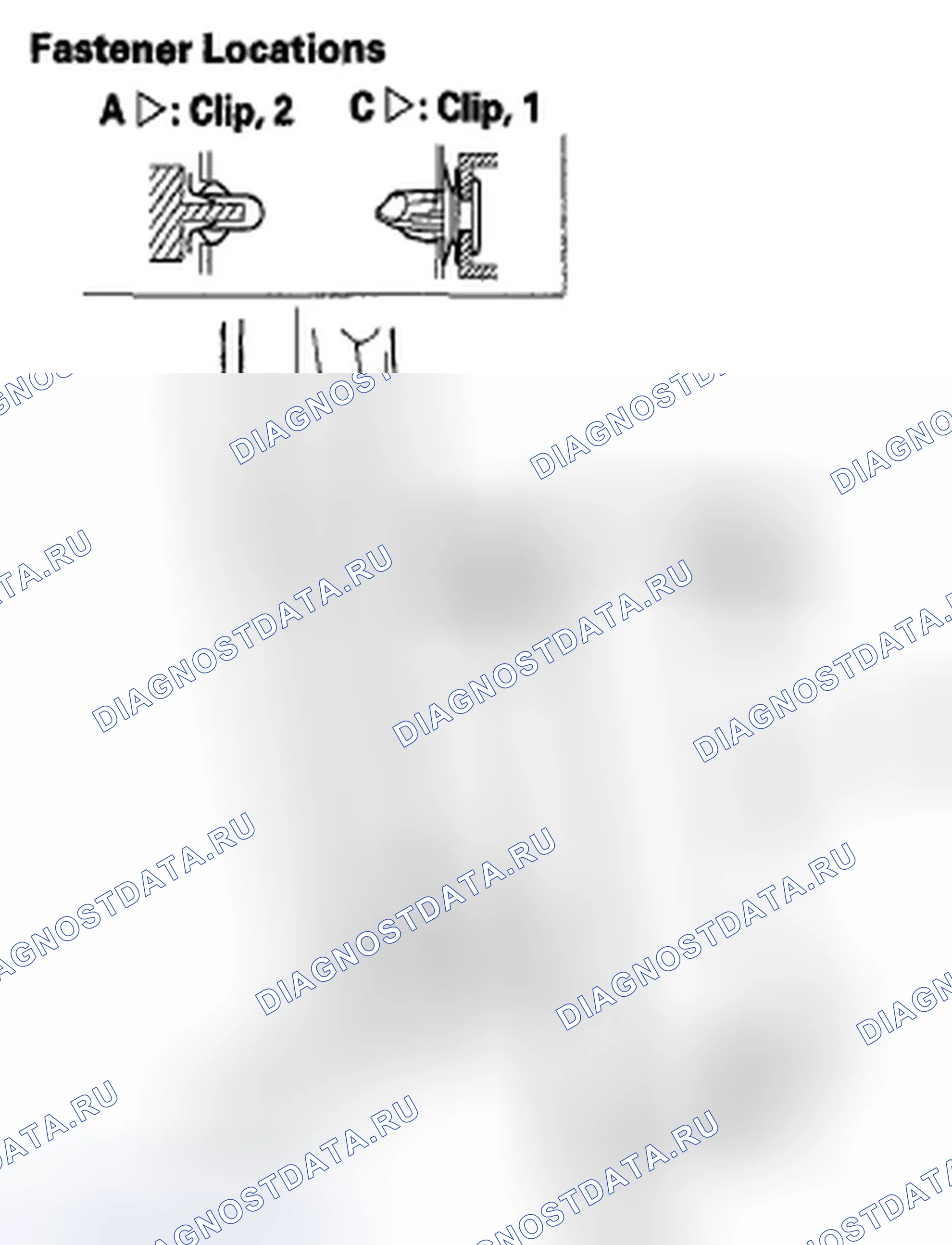 Рис. 64: Верхняя/нижняя облицовка колонны B. Honda Pilot II