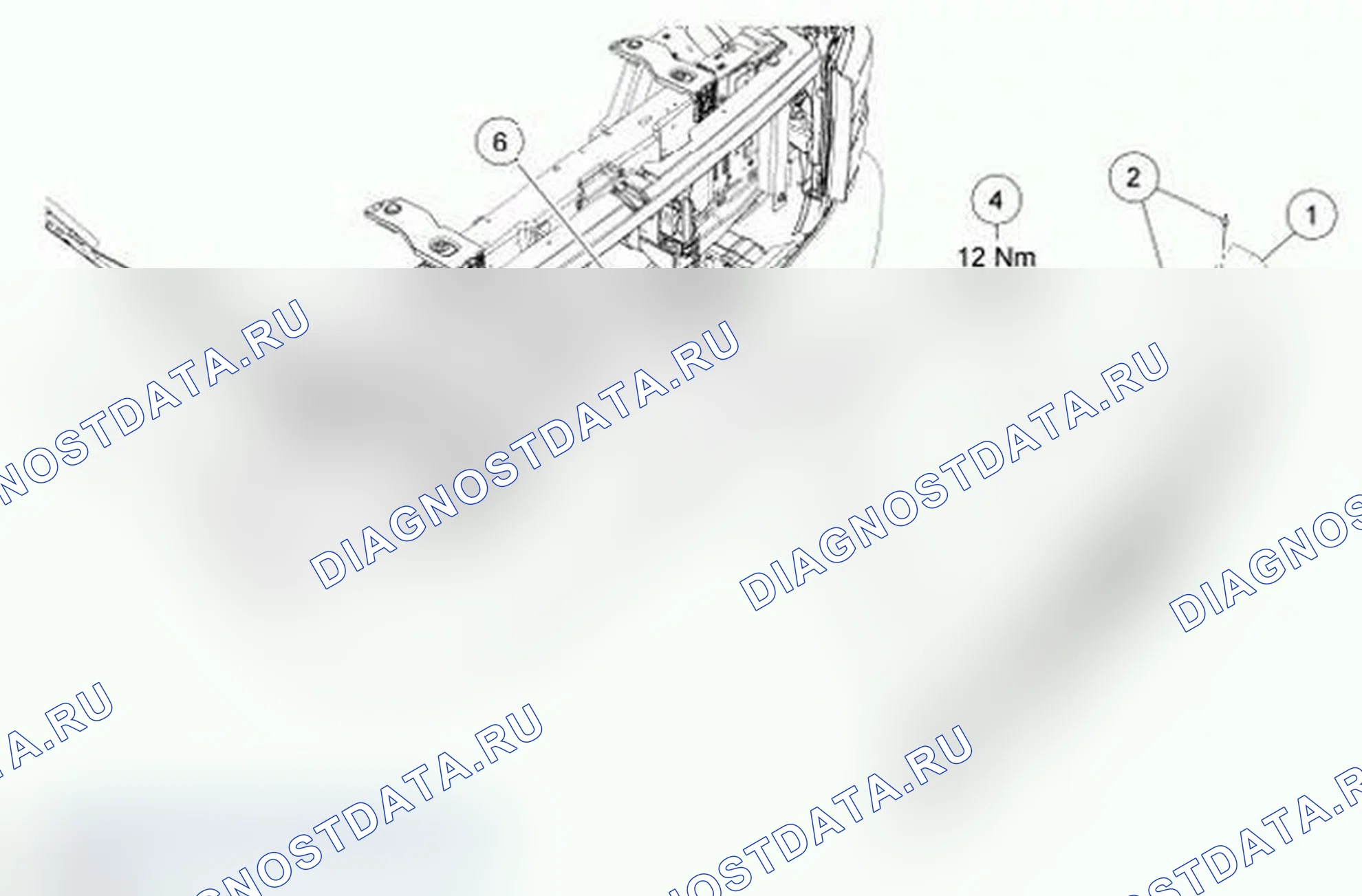 Рис. 50: Датчик силы удара спереди. Ford Cutaway E350 Super Duty 