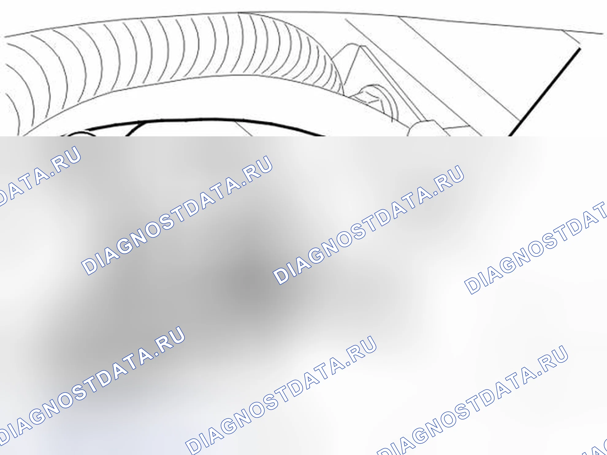 Рис. 15: Демонтаж клапана системы испарительных выбросов (EVAP). Volvo C70 I