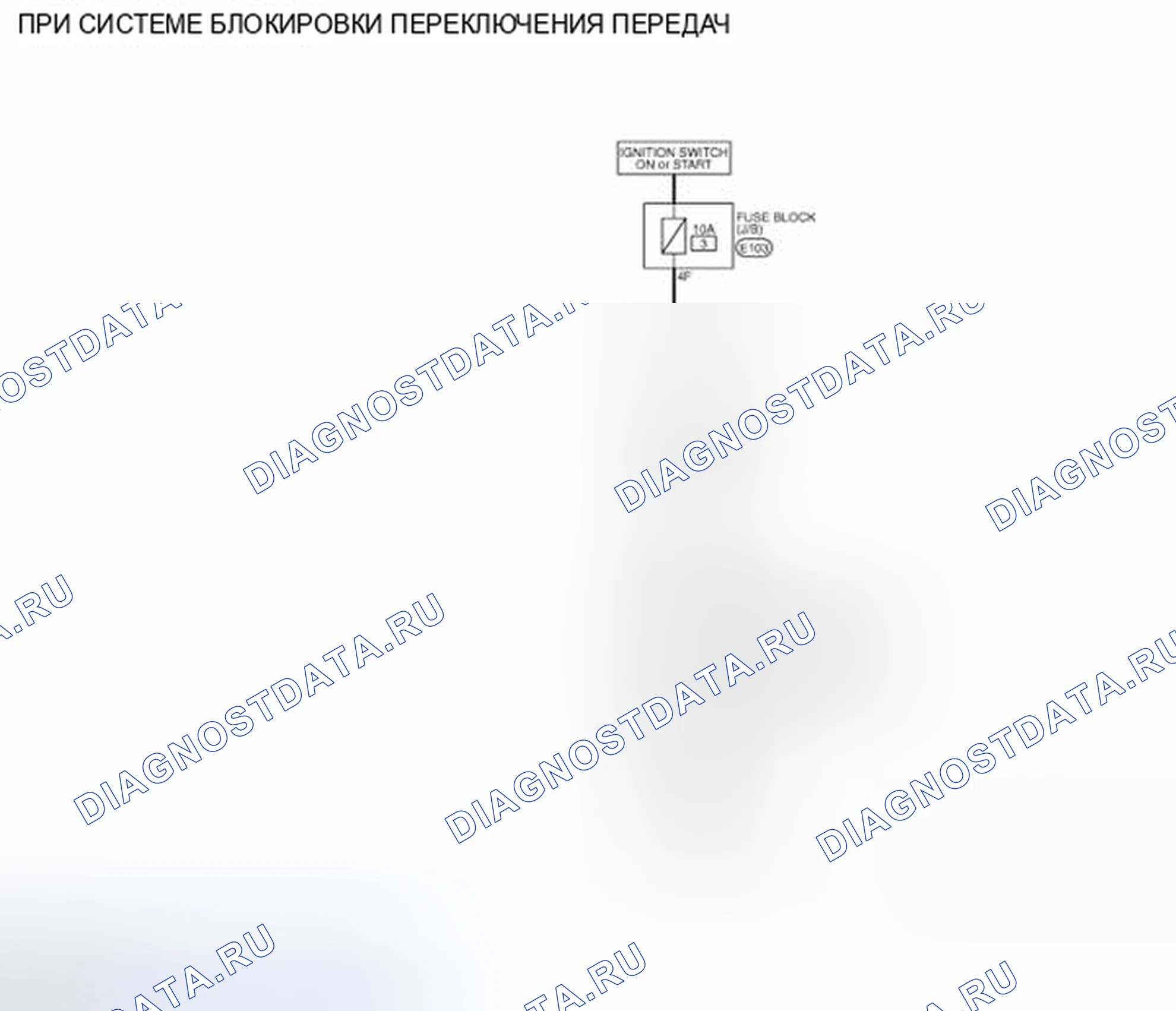Рис. 335: электросхема - СИСТЕМА БЛОКИРОВКИ ПЕРЕКЛЮЧЕНИЯ ПЕРЕДАЧ A / T. Infiniti FX37 II рестайлинг
