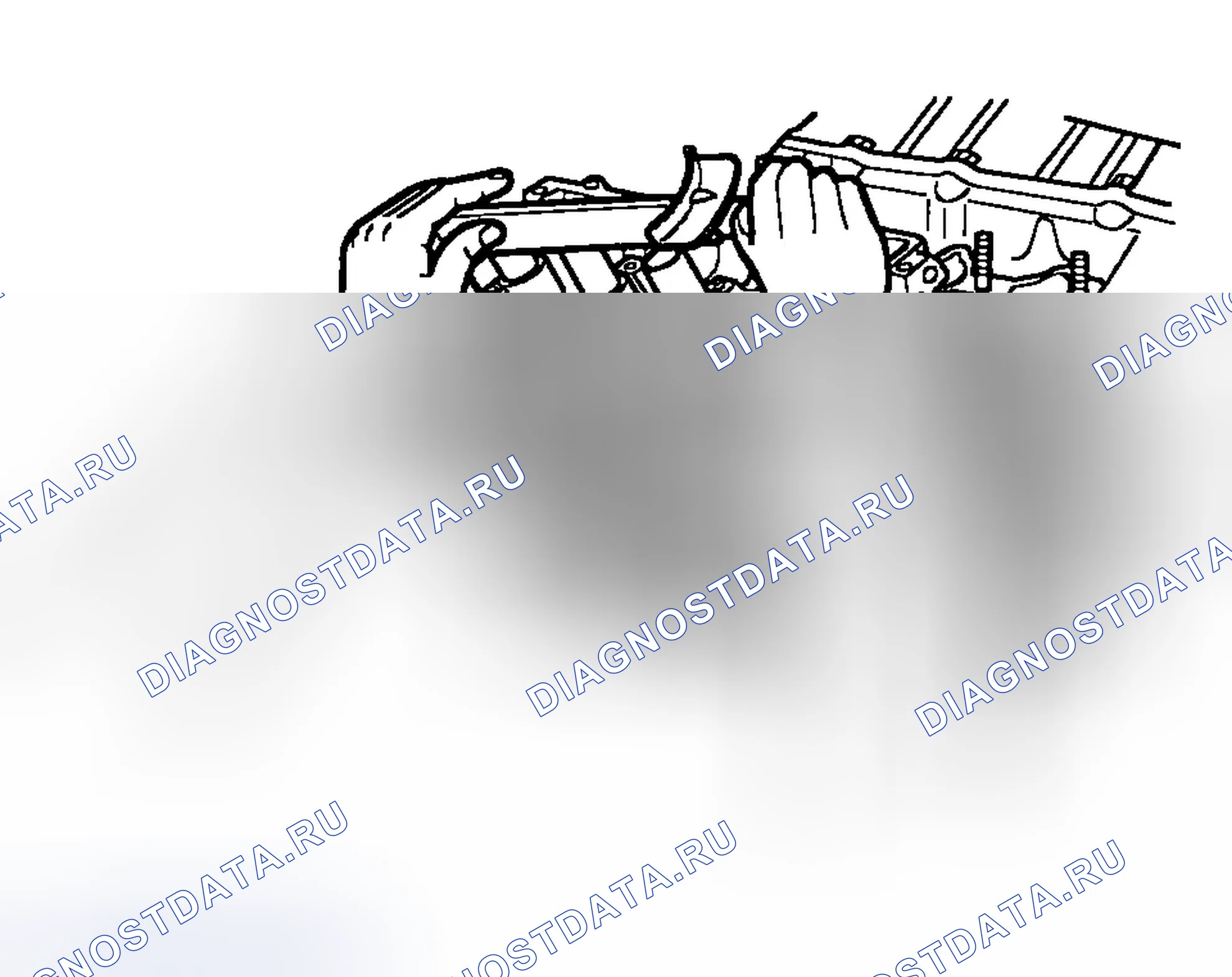 Рис. 225: ЗАТЯЖКА БОЛТОВ ГОЛОВКИ ЦИЛИНДРА. Hyundai Sonata IV рестайлинг