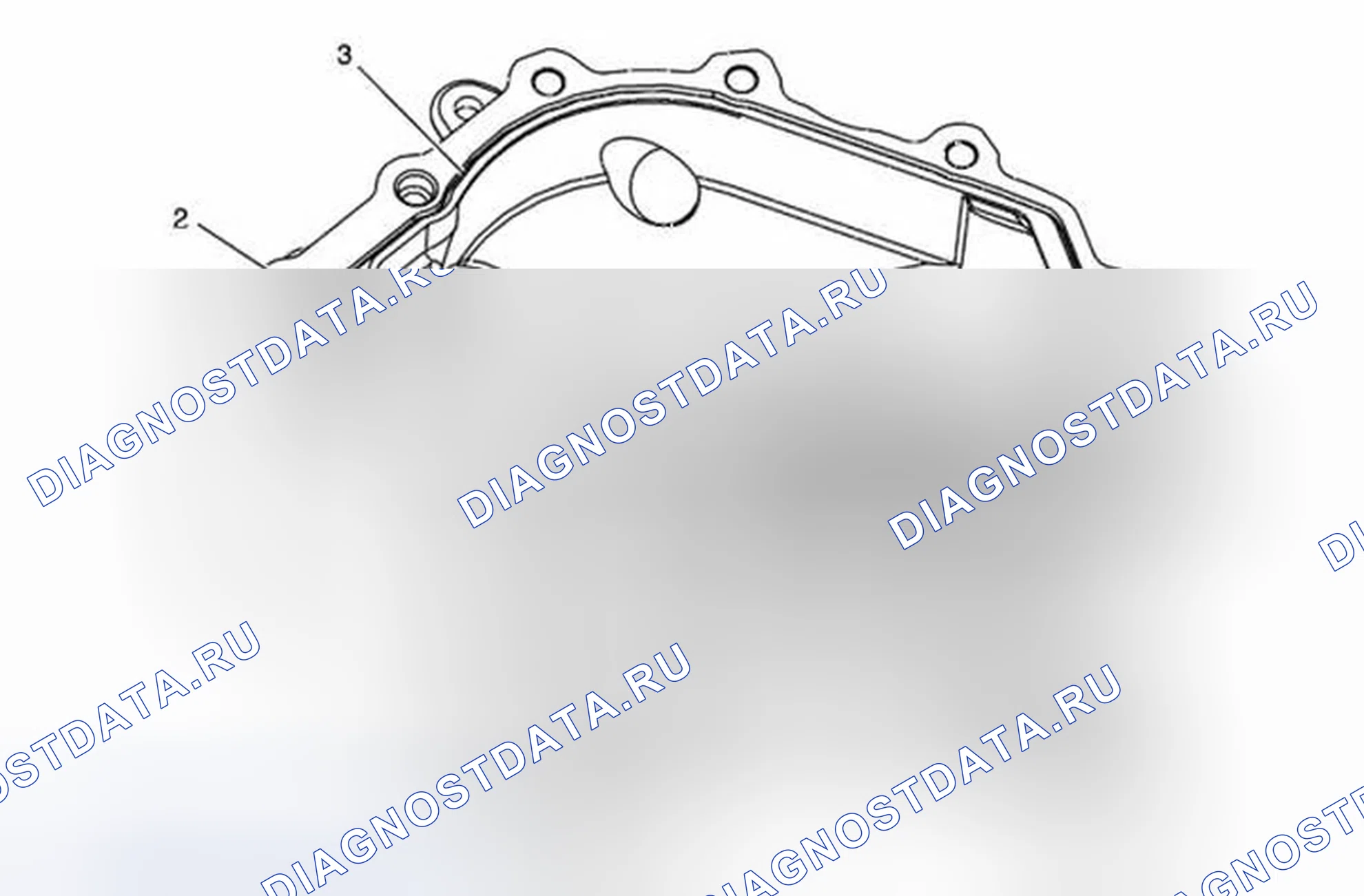 Рис. 14: Очистка и осмотр корпуса раздаточной коробки. Buick Encore I
