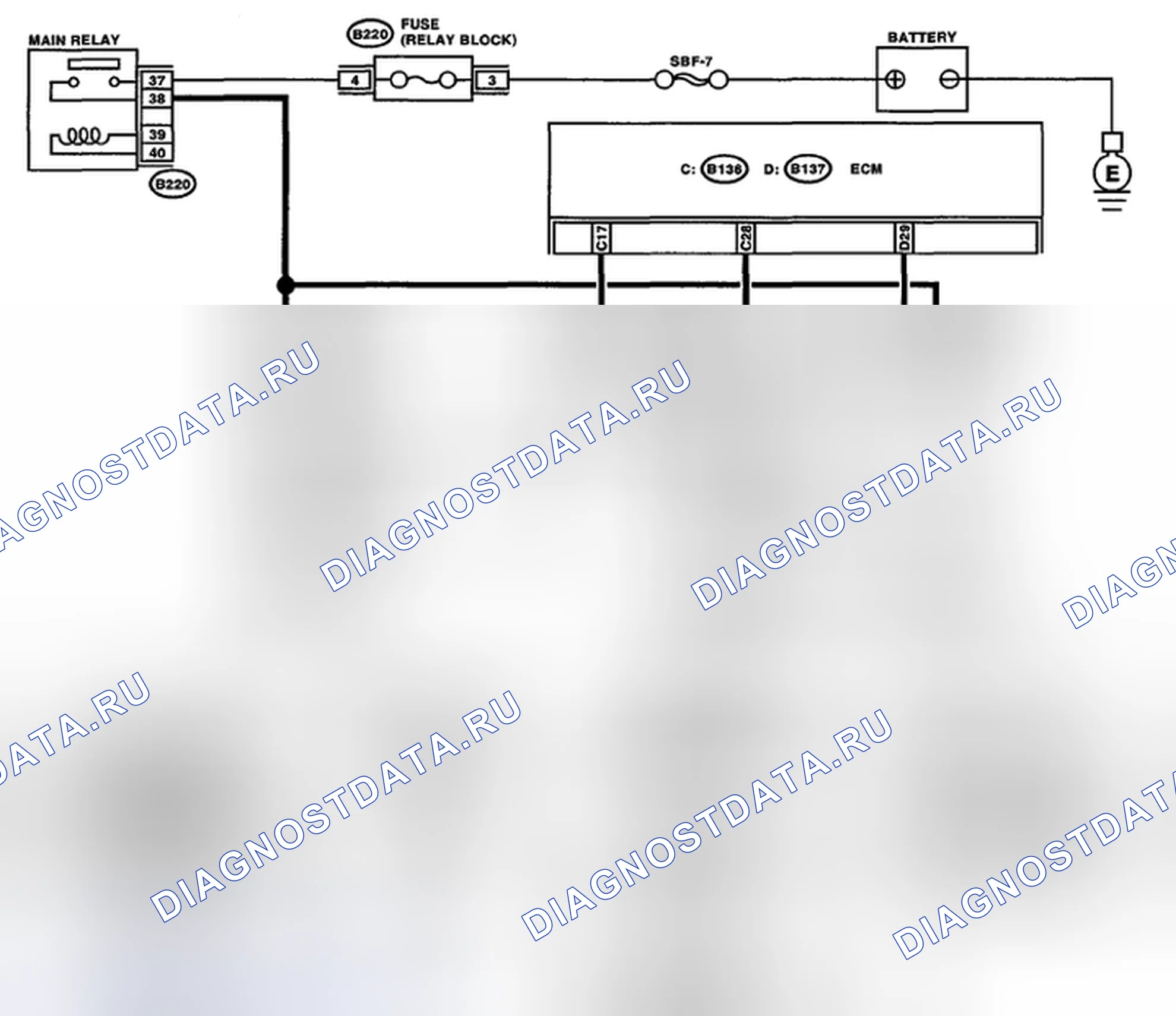 Рис. 68: электросхема. Subaru Impreza WRX GH