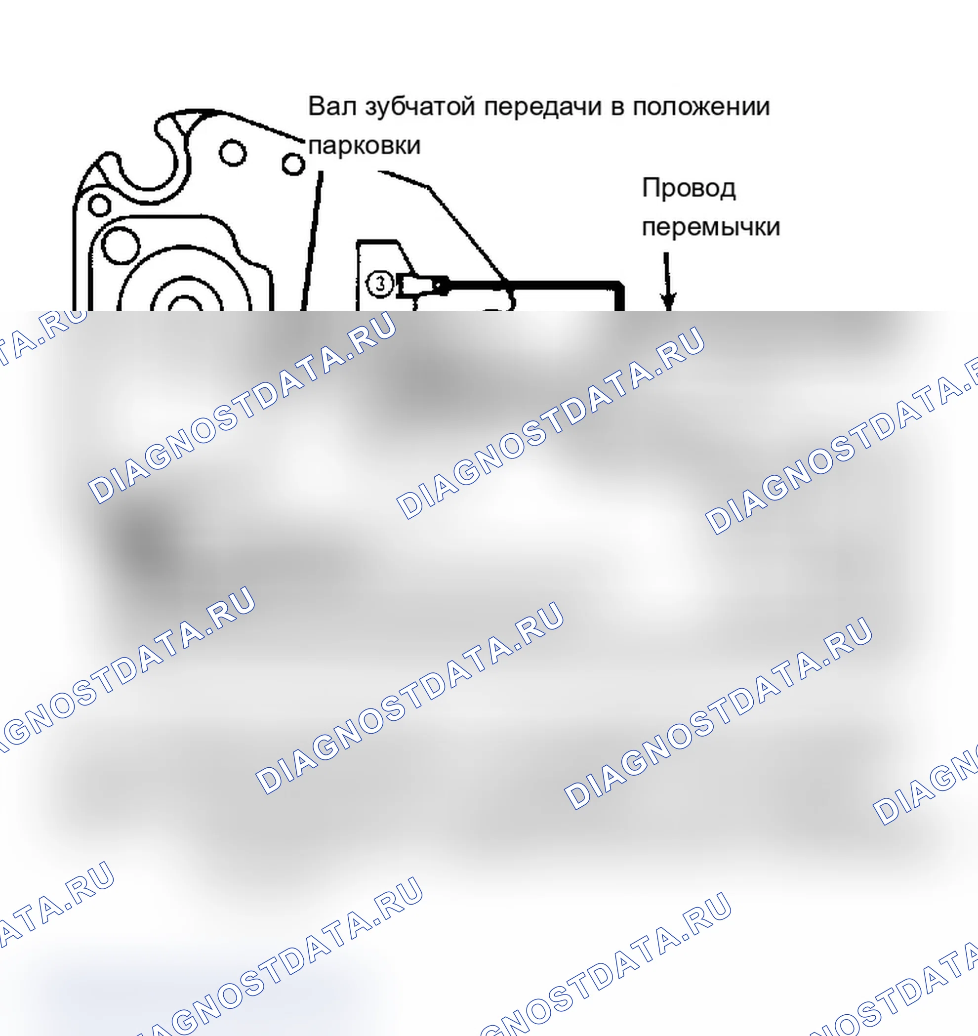 Рис. 2: Испытания двигателя, соединения проводов перемычки. Chevrolet Chevette I