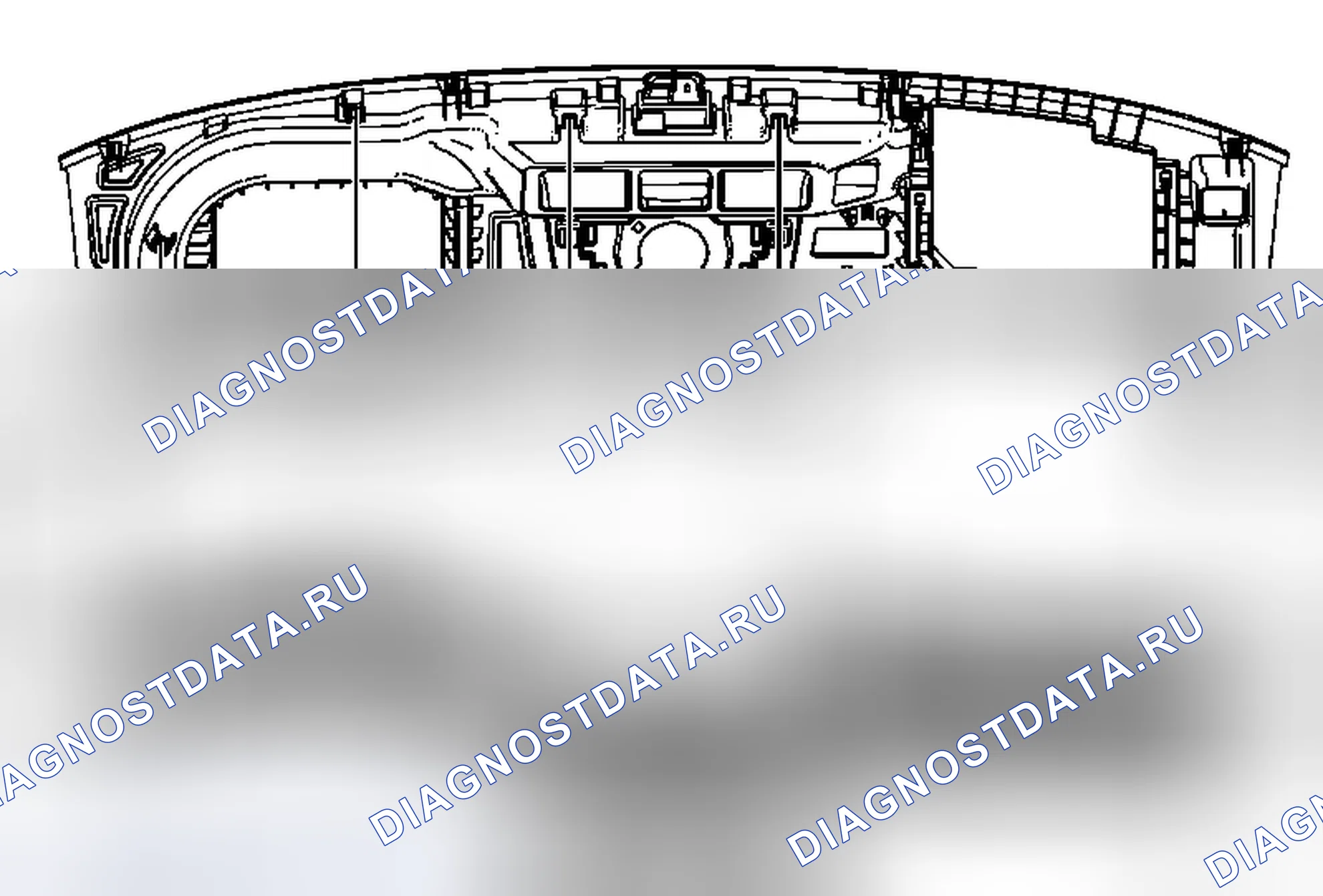 Рис. 28: Замена воздуховода воздухораспределителя. Chevrolet Camaro V