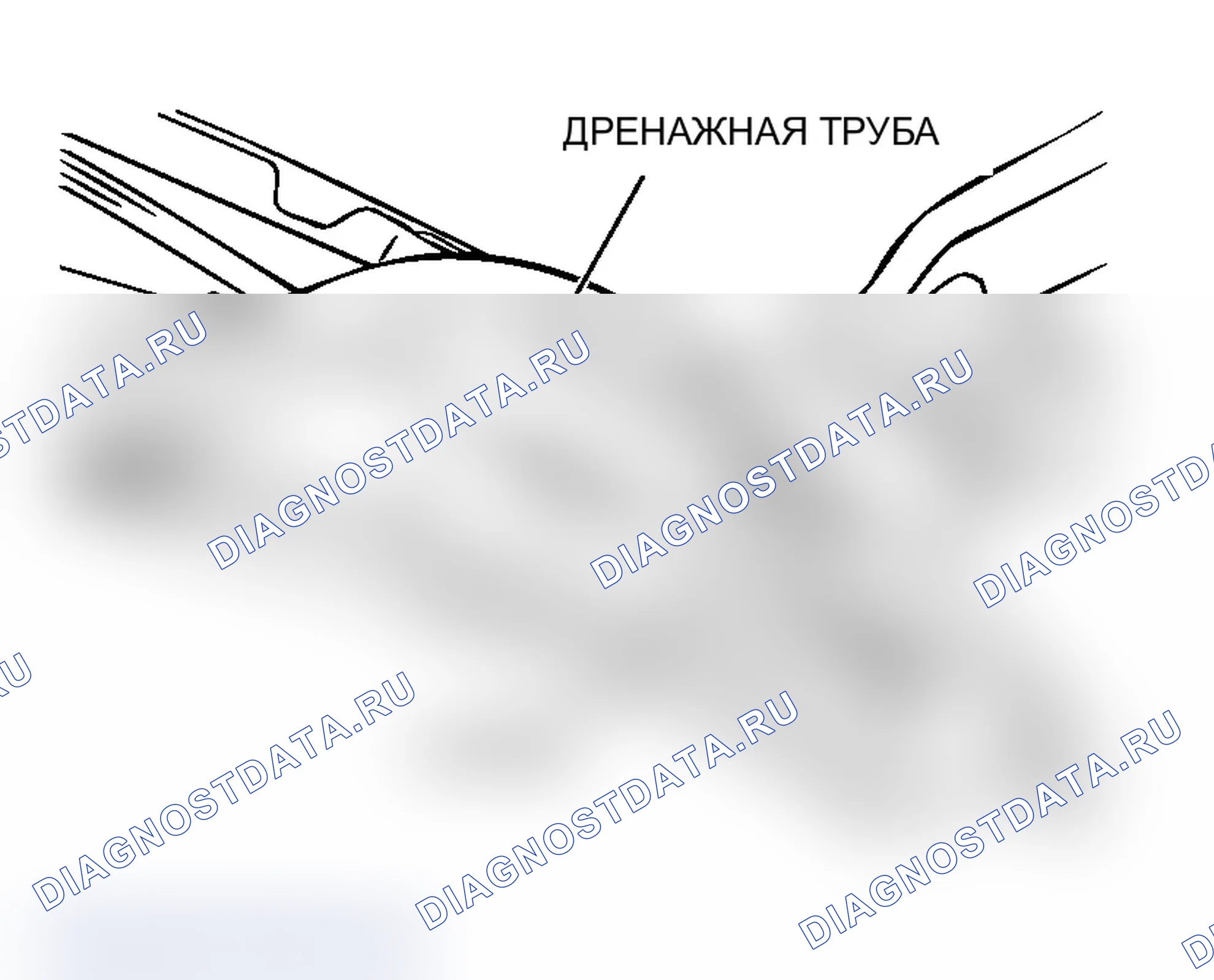 Рис. 114: >> A <<МОНТАЖ ДРЕНАЖНОЙ ТРУБЫ. Mitsubishi Lancer Ralliart IX рестайлинг