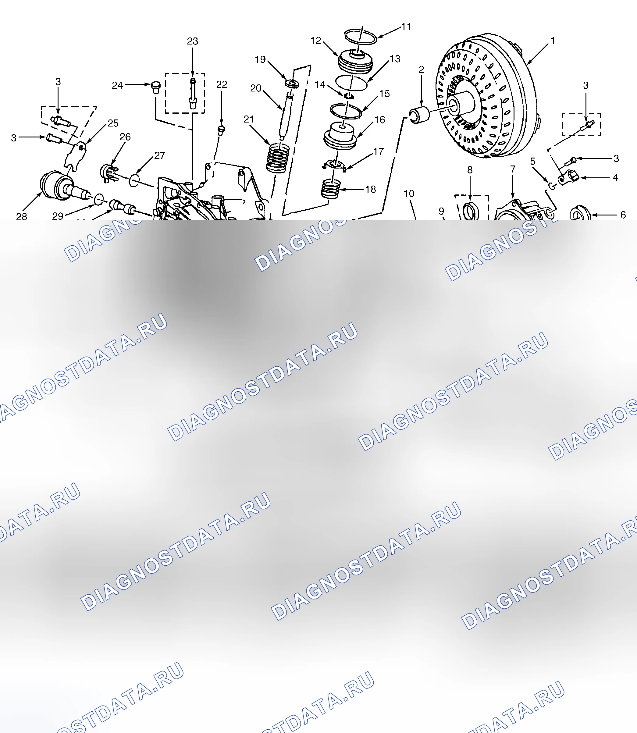 Рис. 37: НИЖНЯЯ СЕКЦИЯ. Hyundai Trajet I