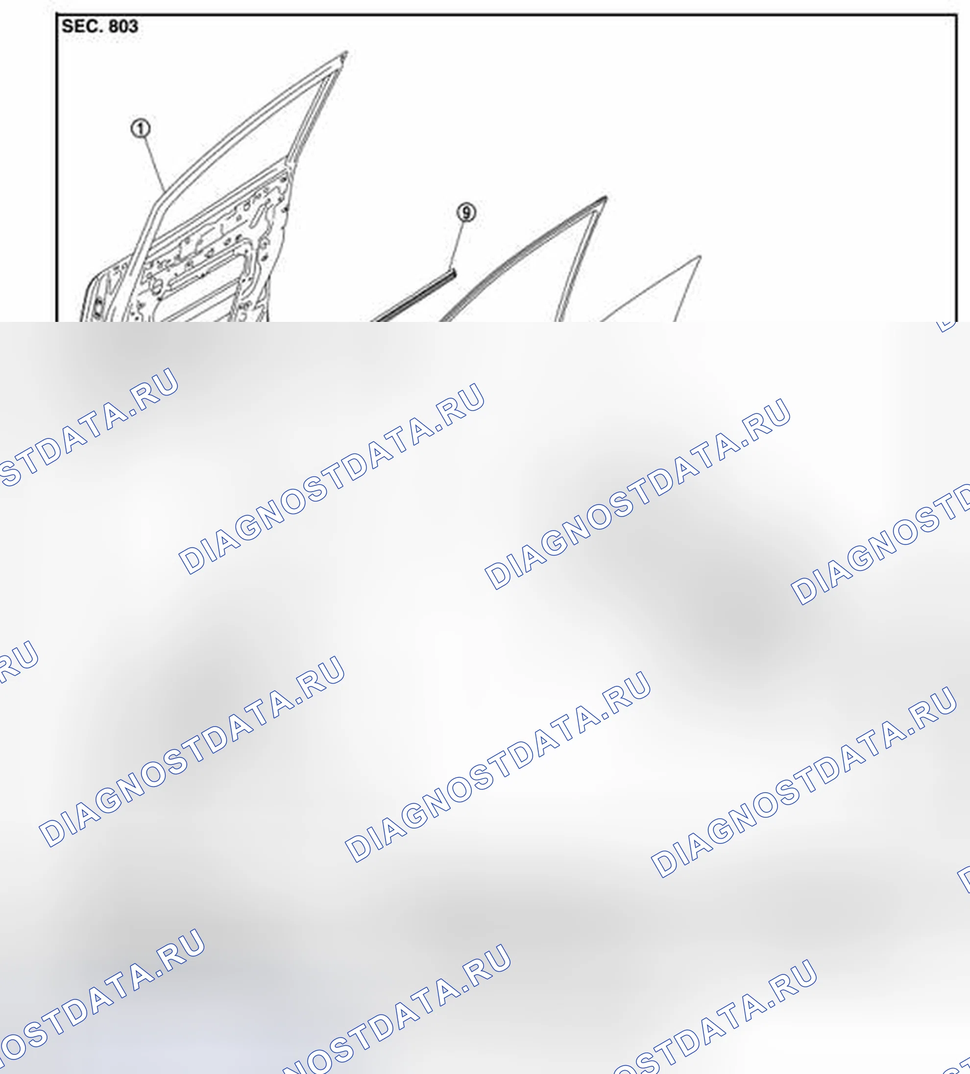 Рис. 43: Разнесенный вид. Nissan Quest IV