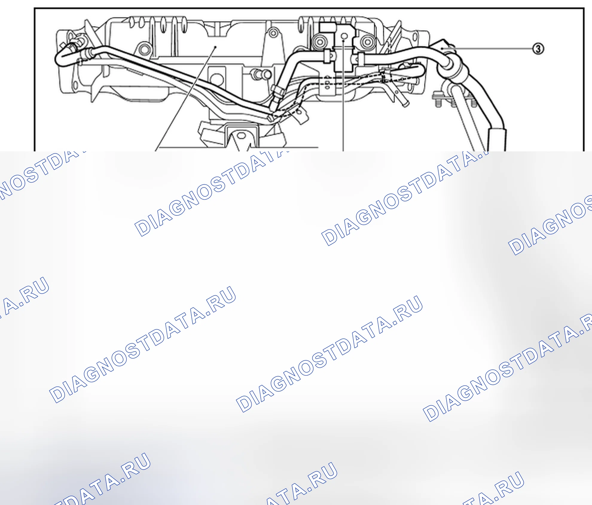 Рис. 2: ЛИНИЯ ИСПАРИТЕЛЬНЫХ ВЫБРОСОВ. Infiniti EX37 I