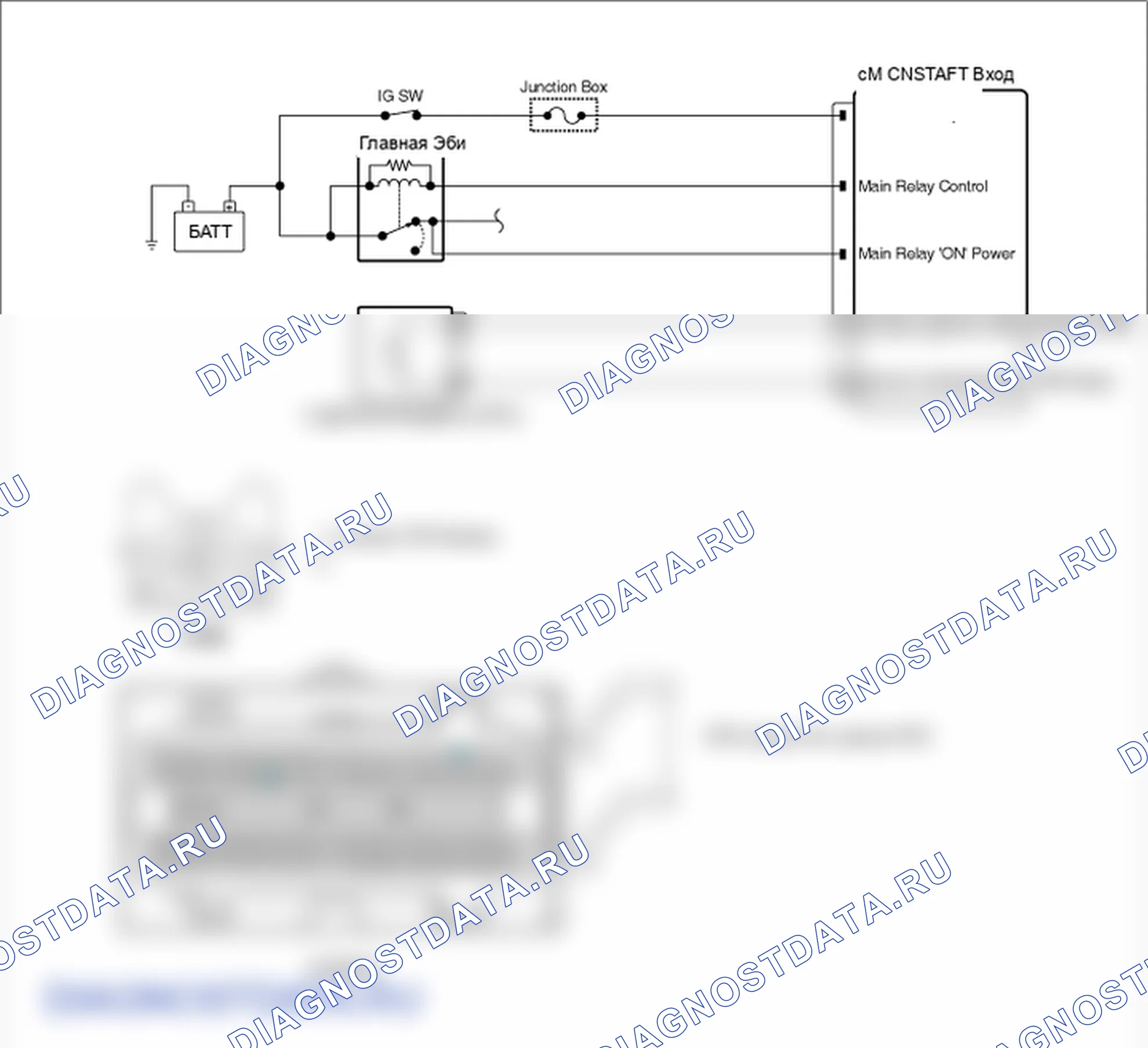 Фрагмент электросхемы: P0196. Hyundai Santa Fe CM
