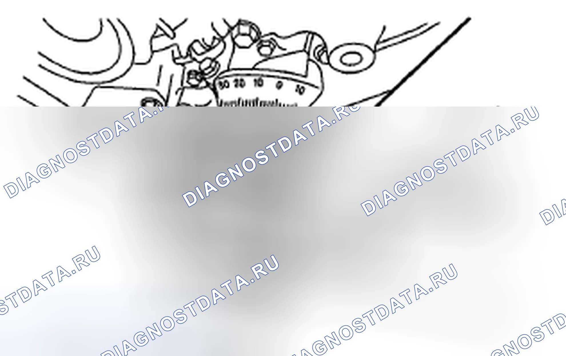 Рис. 322: МЕТОД БЕЗ УГЛОМЕРА. Subaru Legacy BM/BR