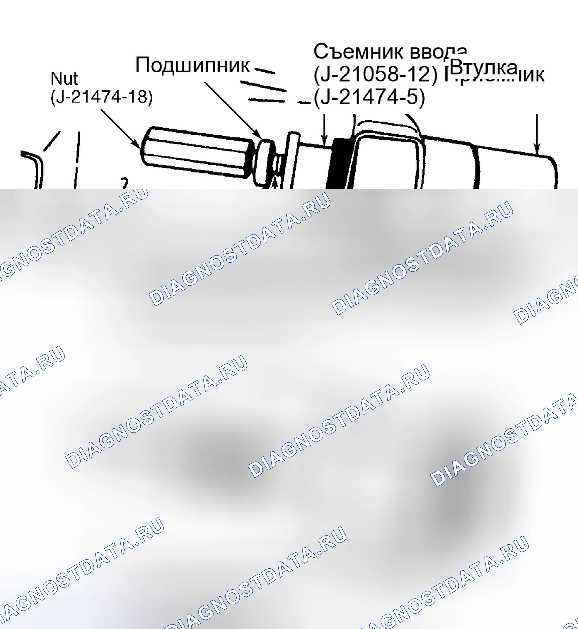 Рис. 4: Демонтаж и монтаж. Hyundai Tuscani I
