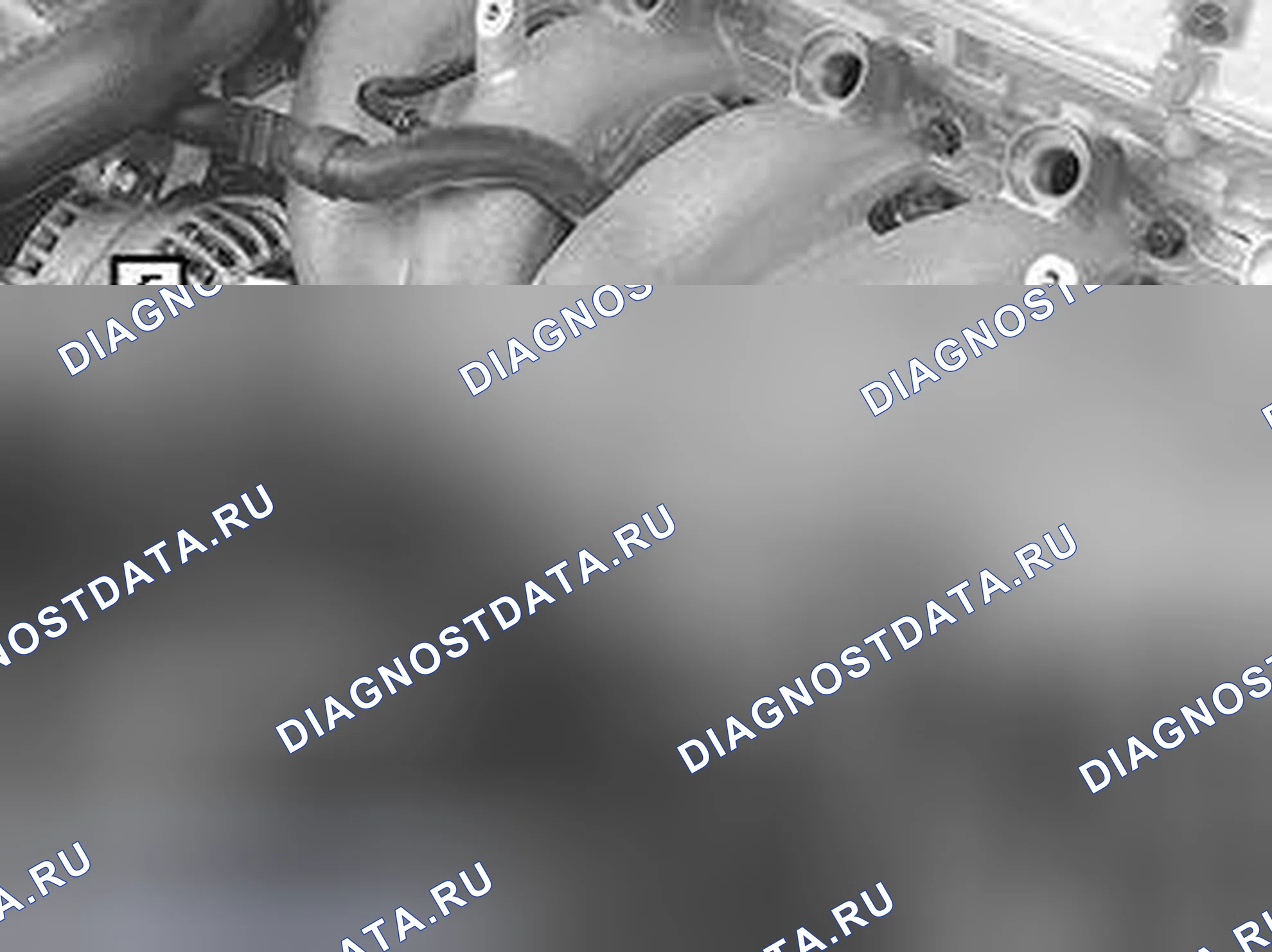 Рис. 15: Демонтаж впускного коллектора. Volvo S60 I рестайлинг